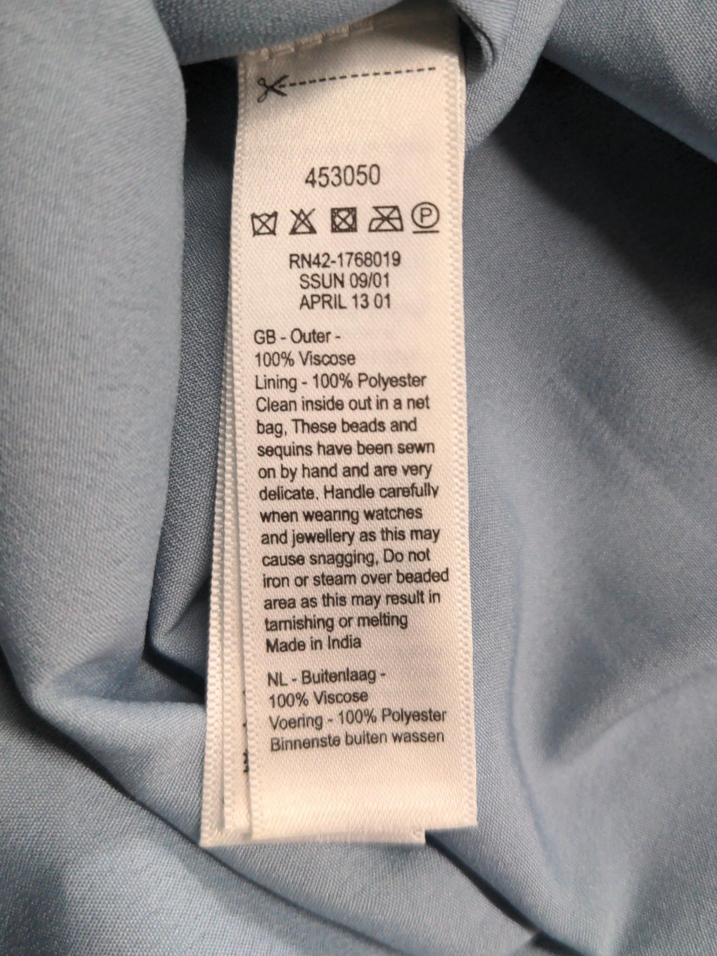 Monsoon Mini Dress in Blue - Image 6
