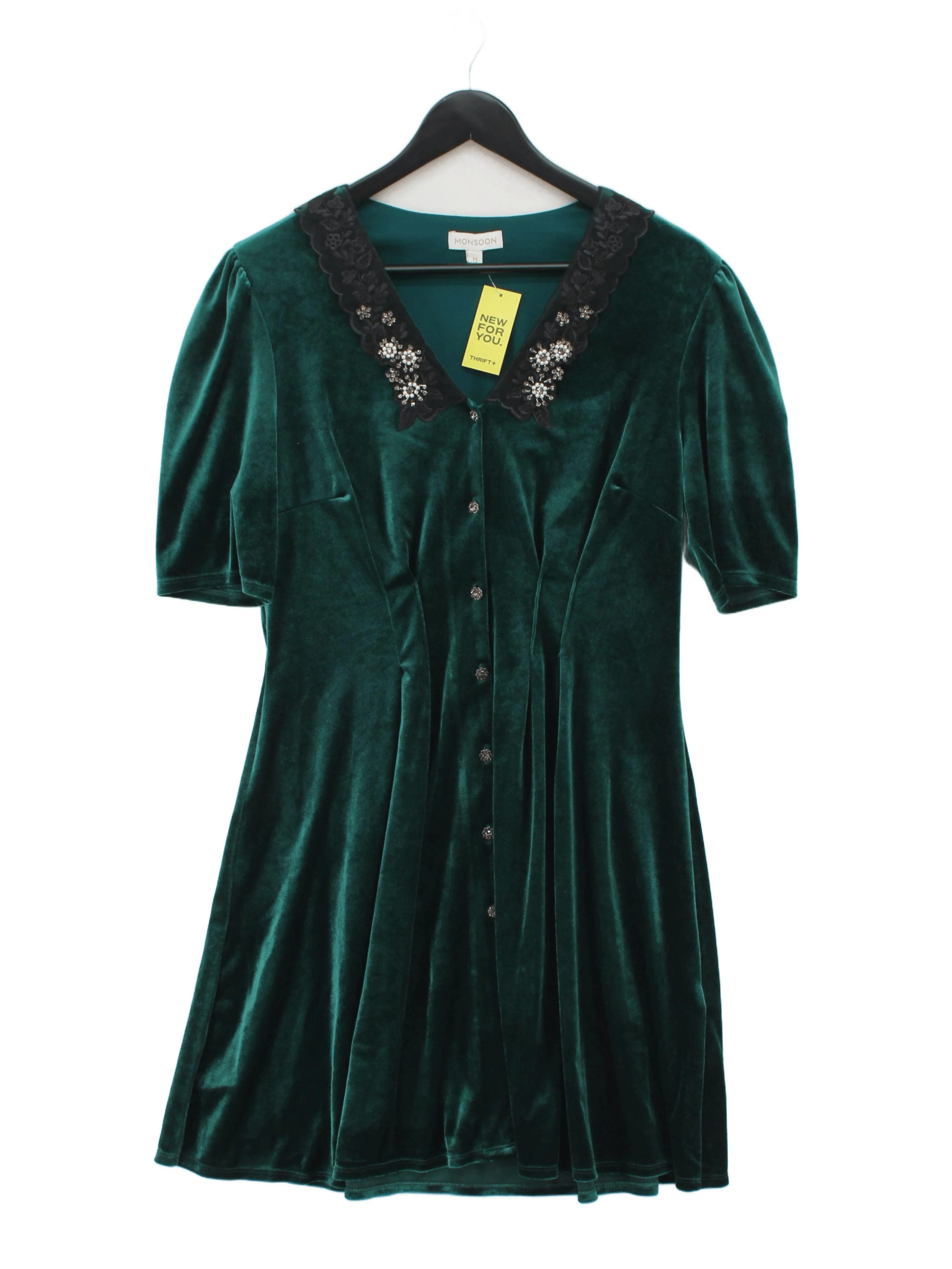 Monsoon Mini Dress M in Green