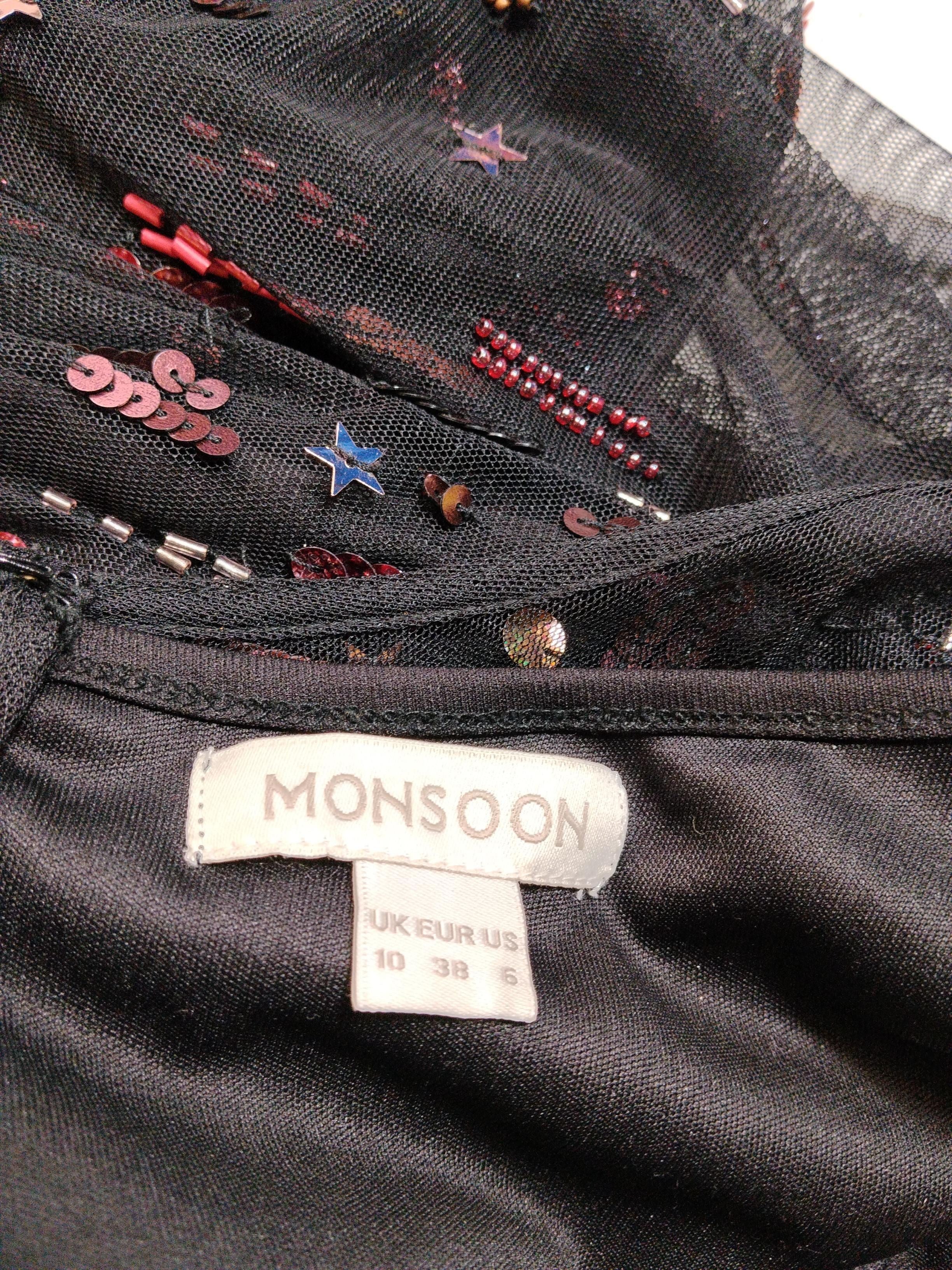 Monsoon Mini Dress UK10 in Black - Image 6