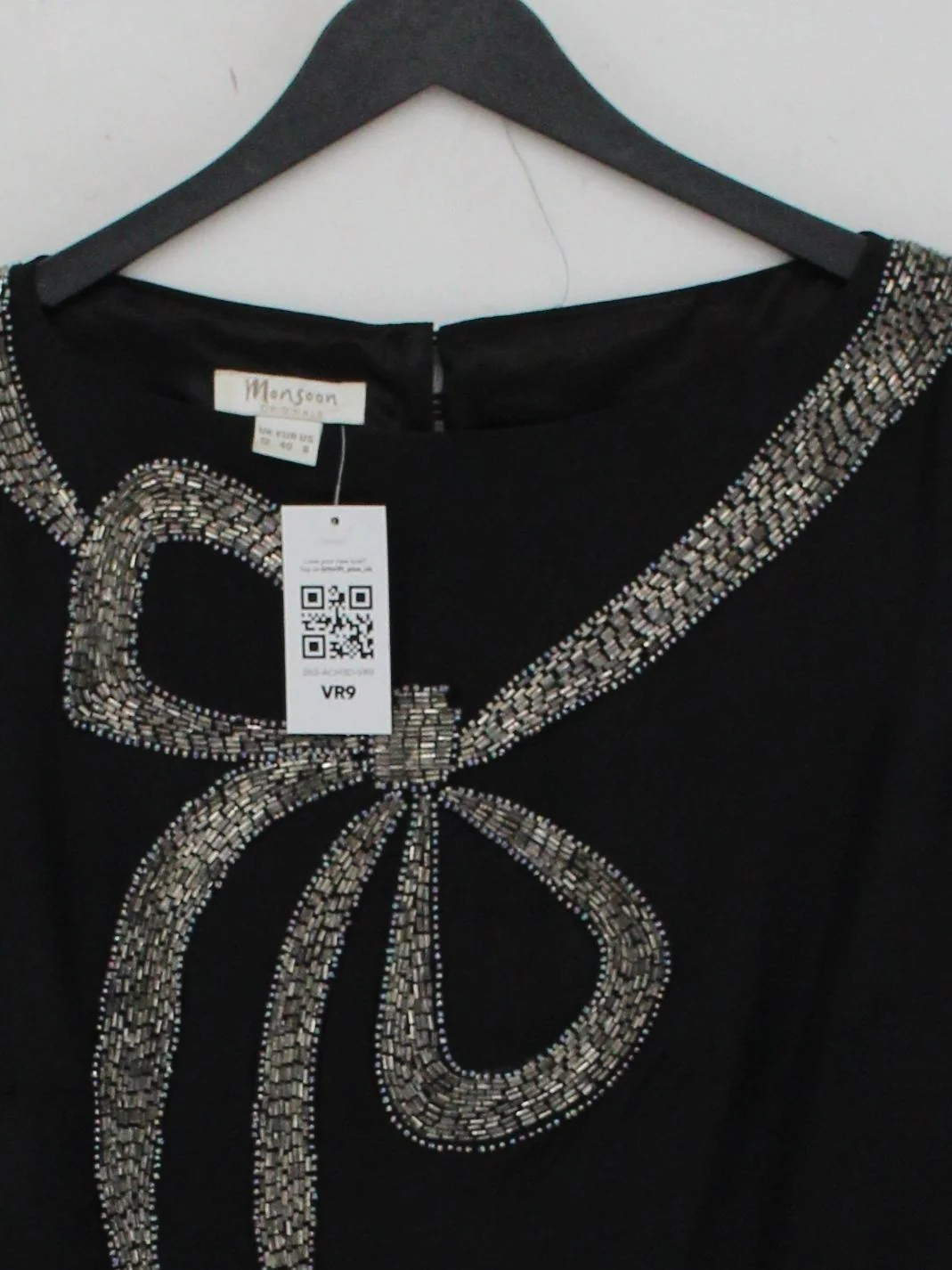 Monsoon Mini Dress UK12 in Black - Image 3