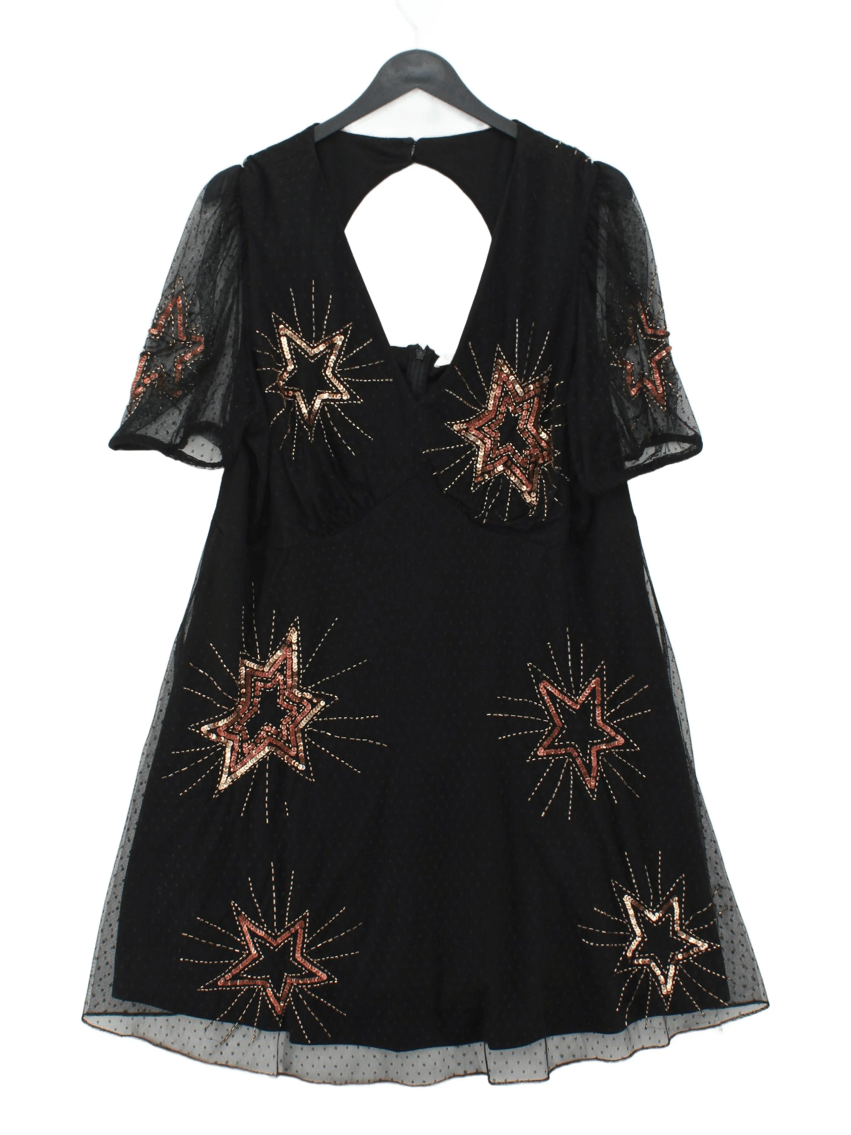 Monsoon Mini Dress UK18 in Black