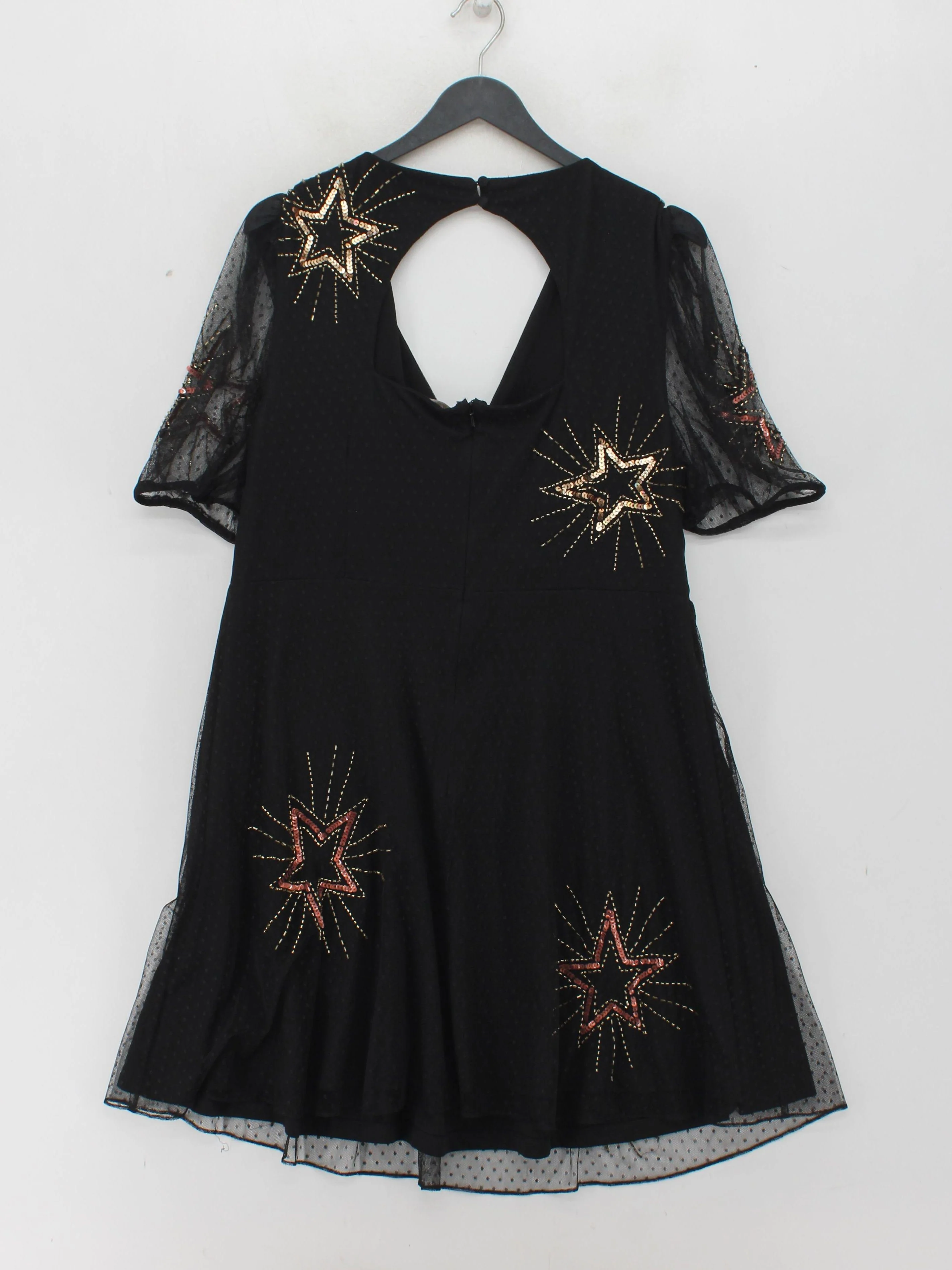 Monsoon Mini Dress UK18 in Black - Image 2