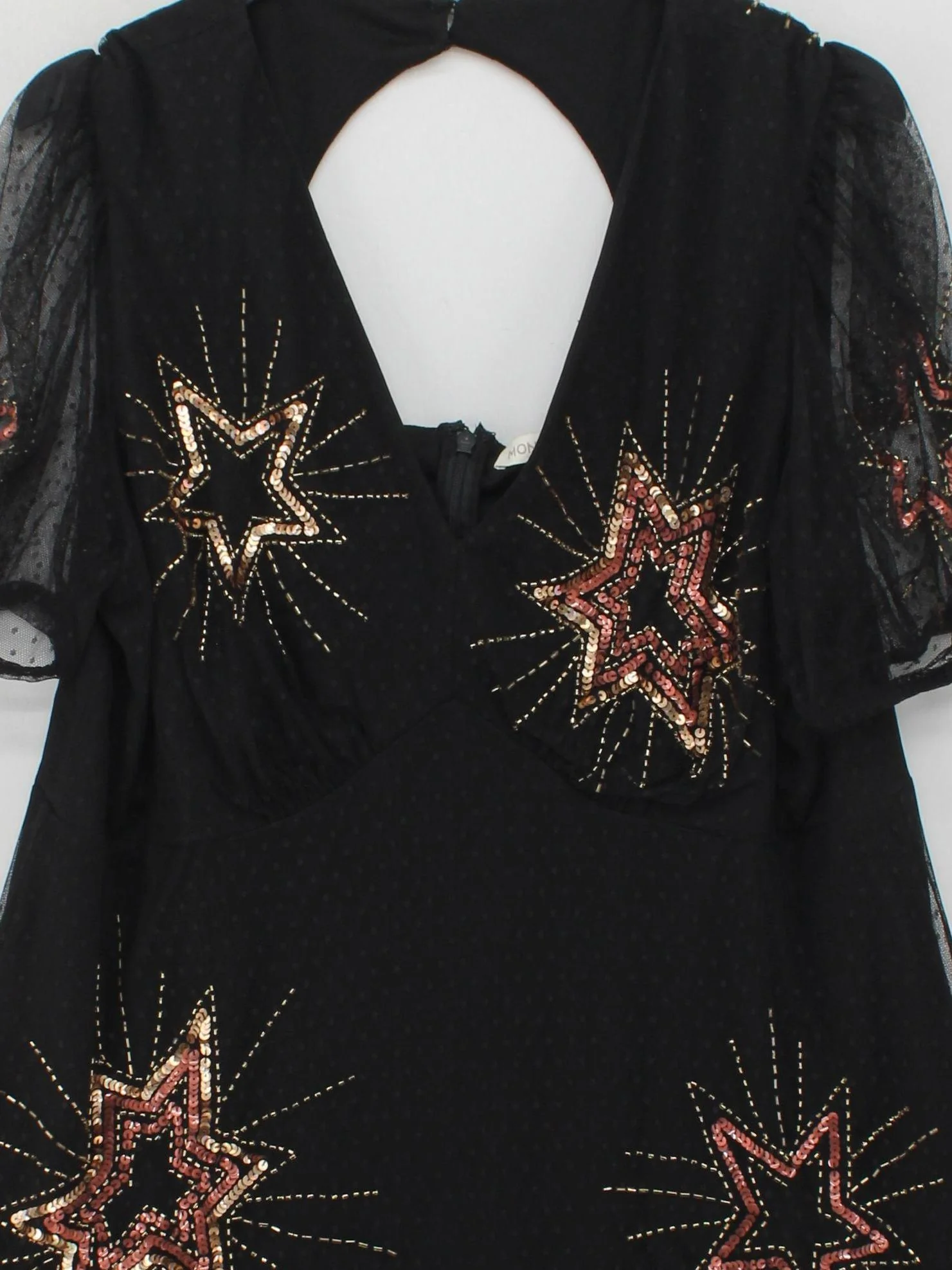 Monsoon Mini Dress UK18 in Black - Image 3