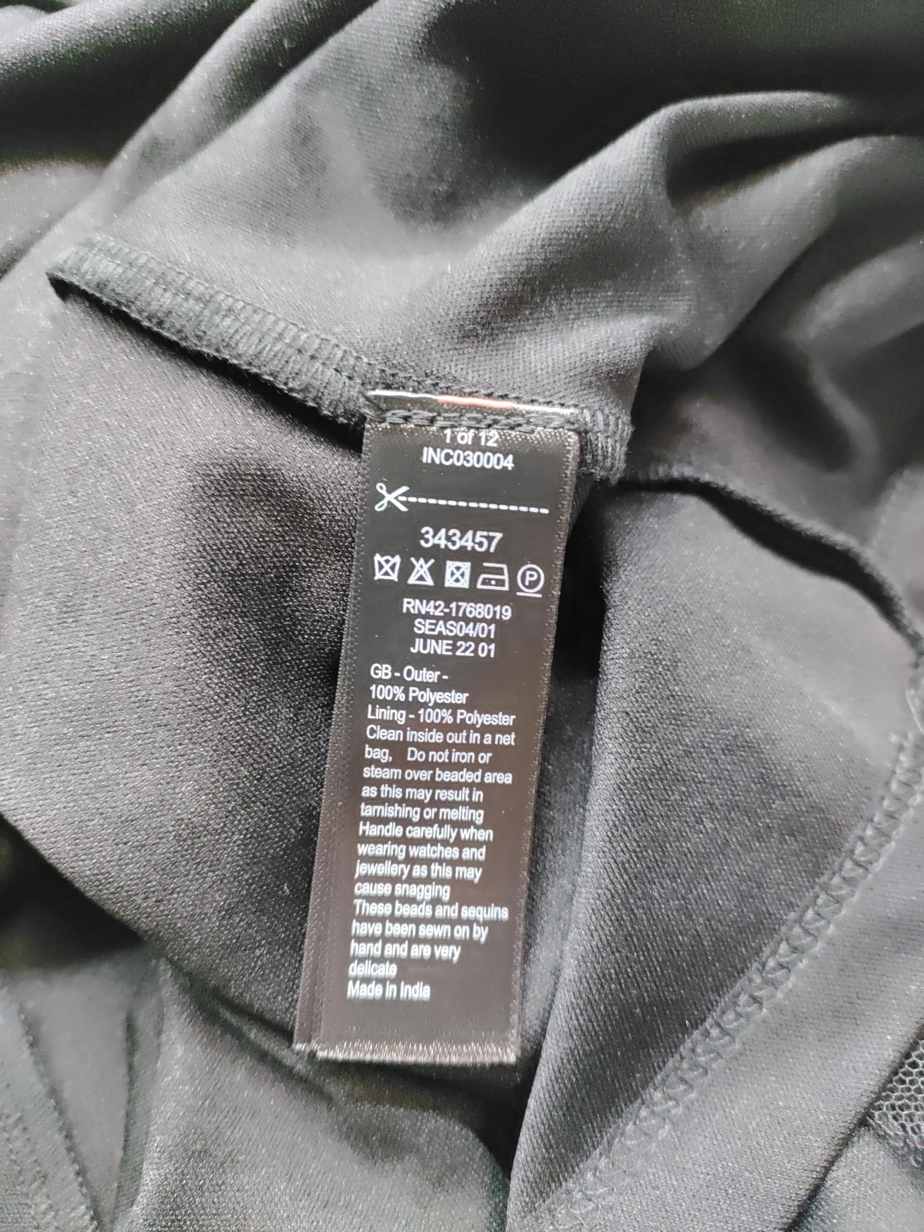 Monsoon Mini Dress UK18 in Black - Image 6