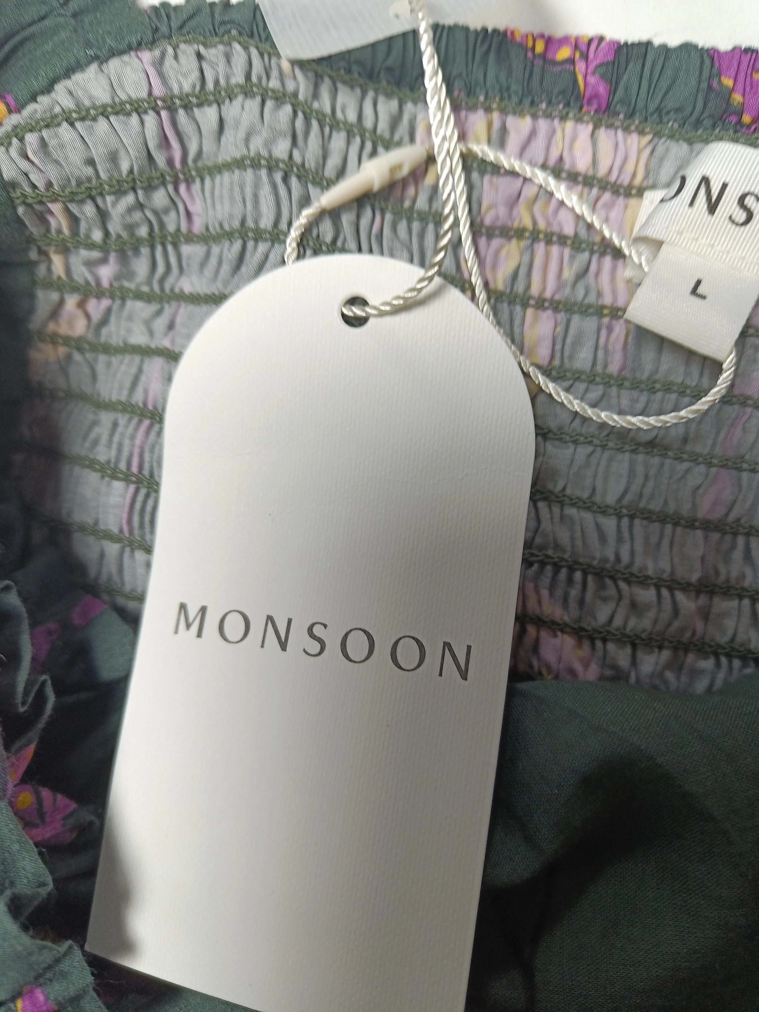 Monsoon Pinafore/Dungaree Mini Dress UK12 in Multi - Image 5