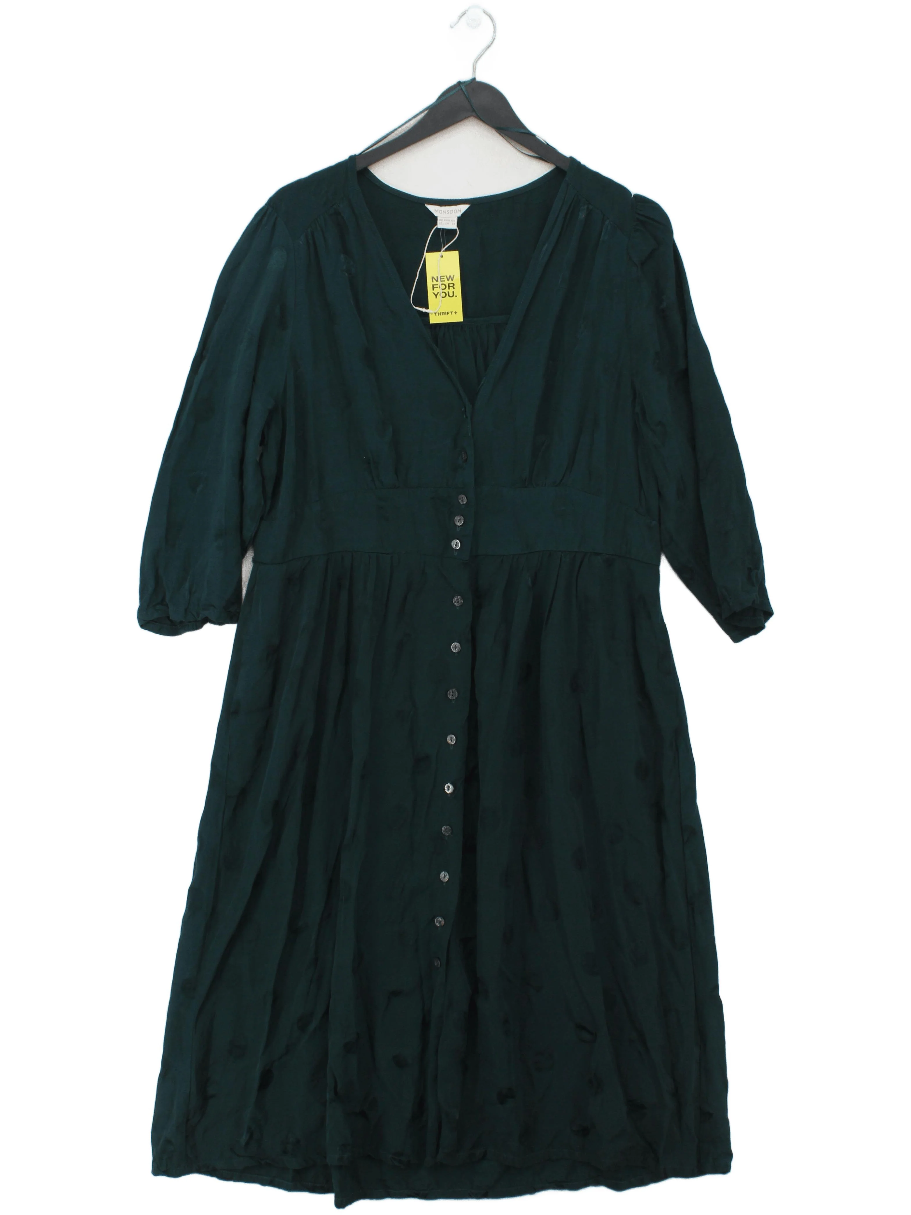 Monsoon Shirt Midi Dress in Green