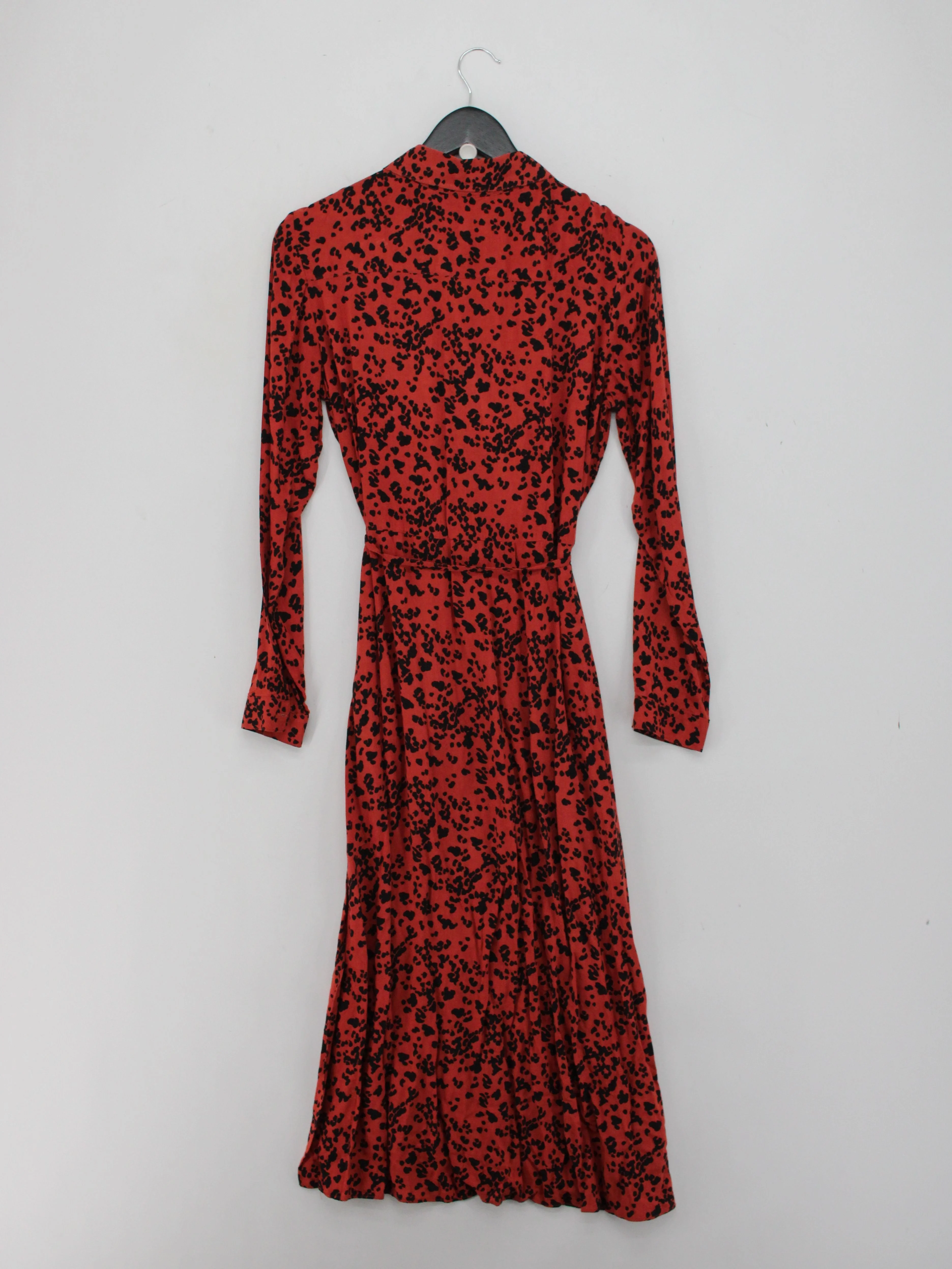 Monsoon Shirt Midi Dress UK10 in Red - Image 2