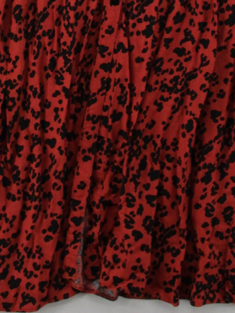 Monsoon Shirt Midi Dress UK10 in Red - Image 4