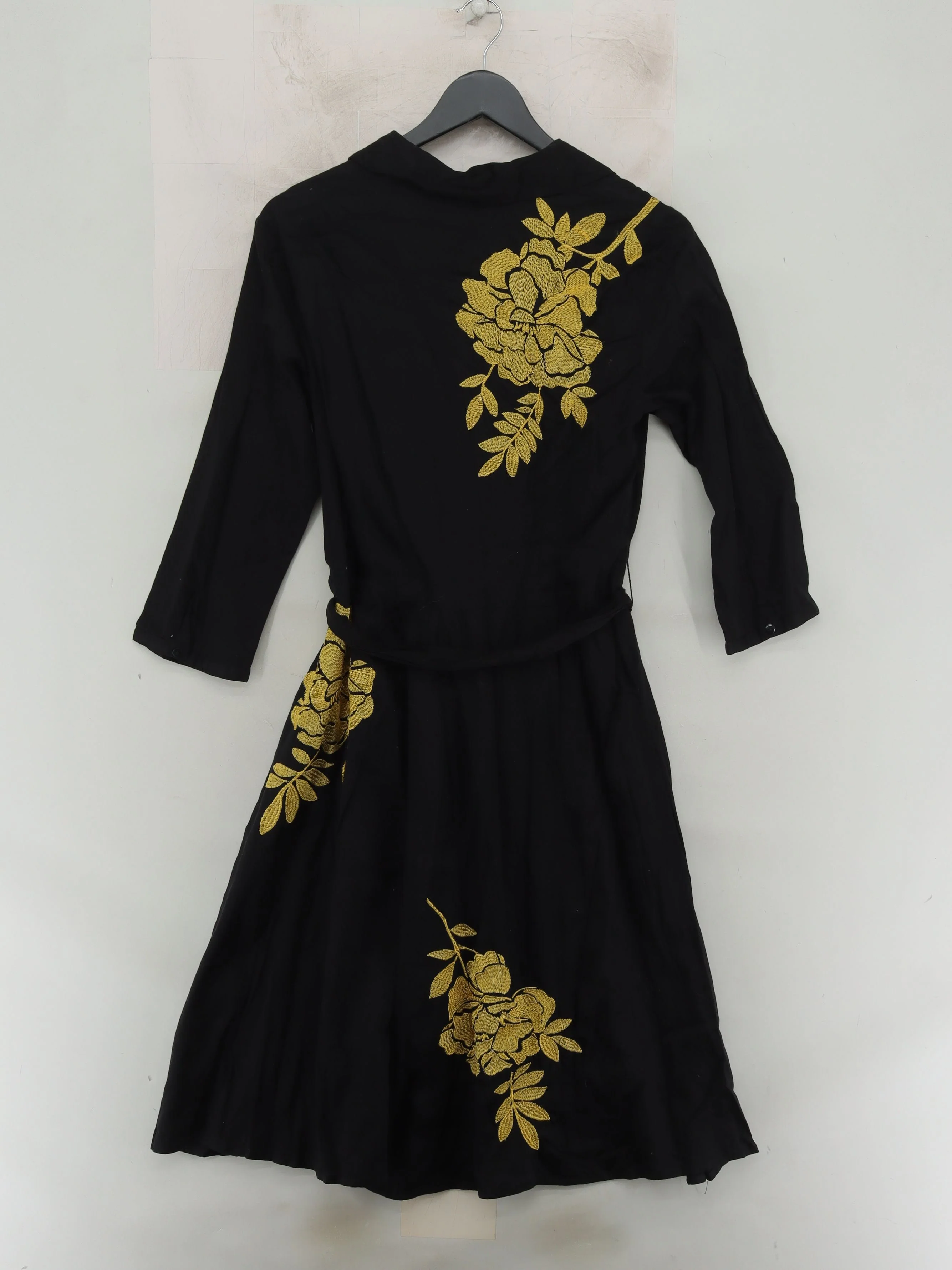 Monsoon Shirt Midi Dress UK14 in Black - Image 2