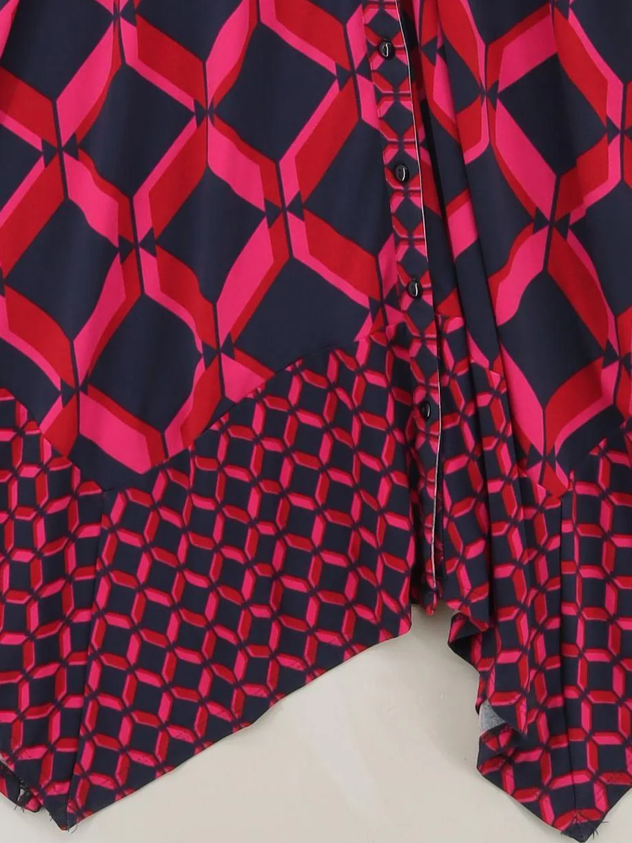 Monsoon Shirt Midi Dress UK14 in Multi - Image 4