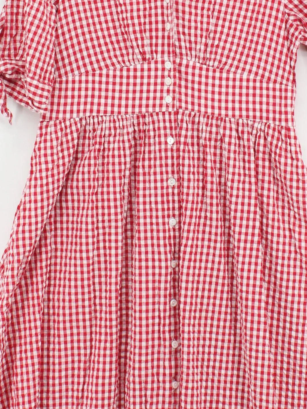Monsoon Shirt Midi Dress UK14 in Red - Image 3