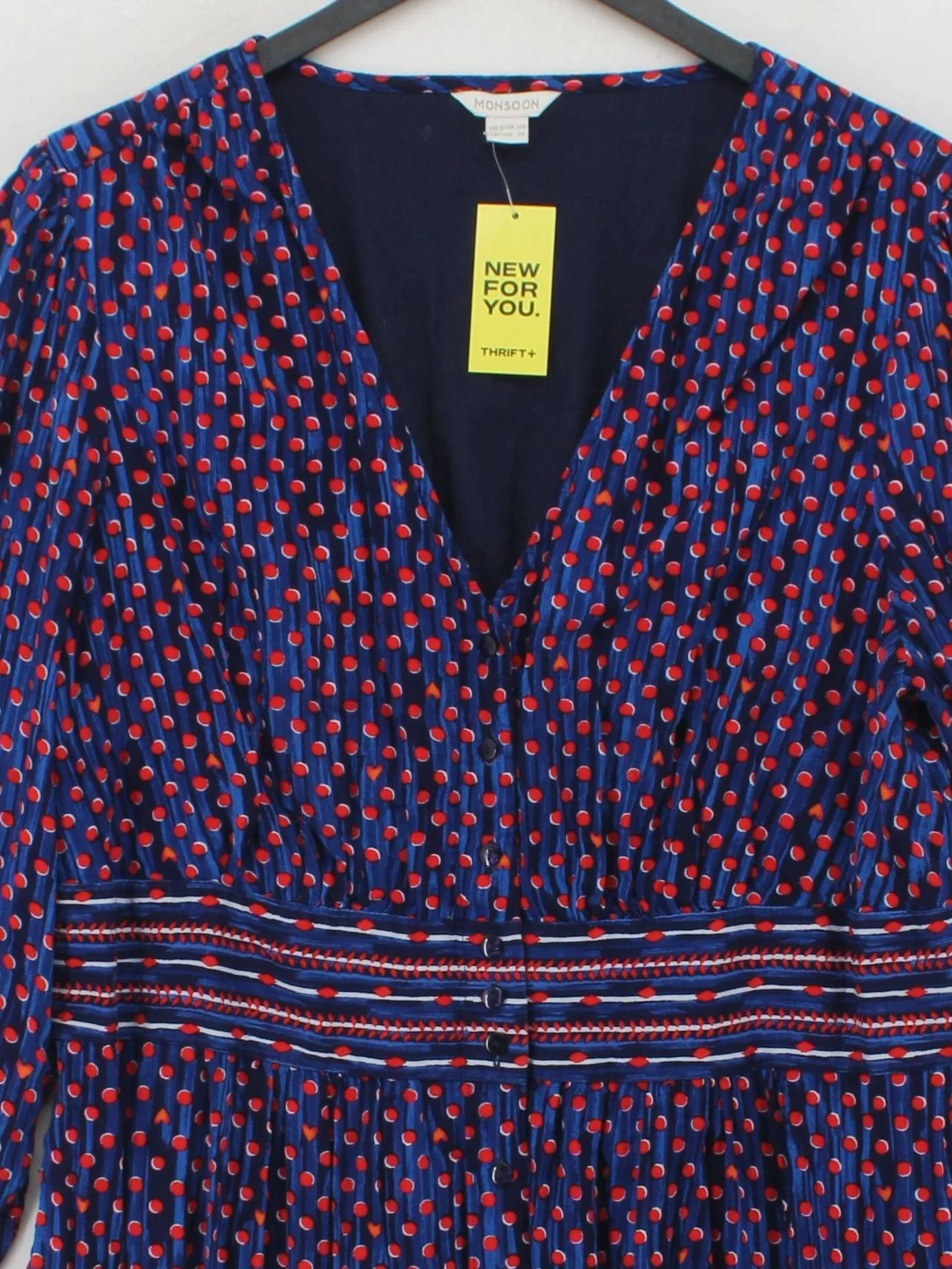 Monsoon Shirt Midi Dress UK18 in Multi - Image 3