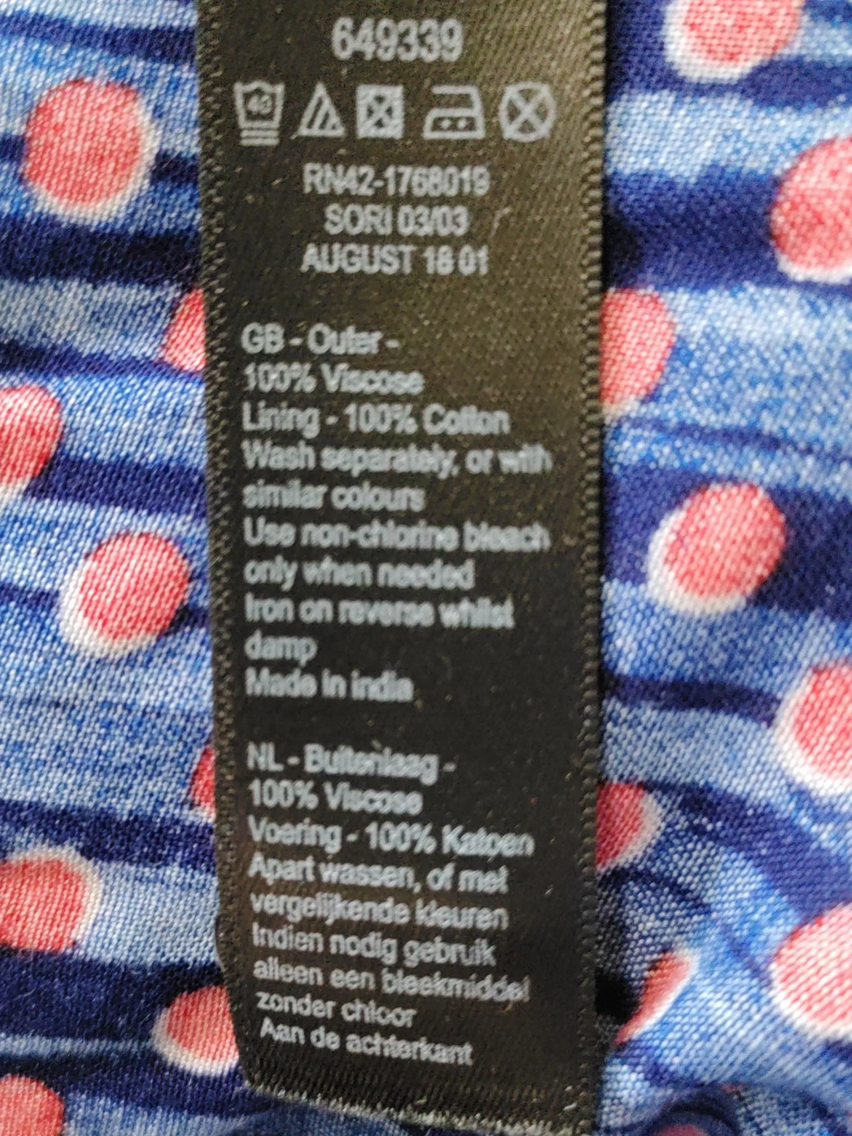 Monsoon Shirt Midi Dress UK18 in Multi - Image 6