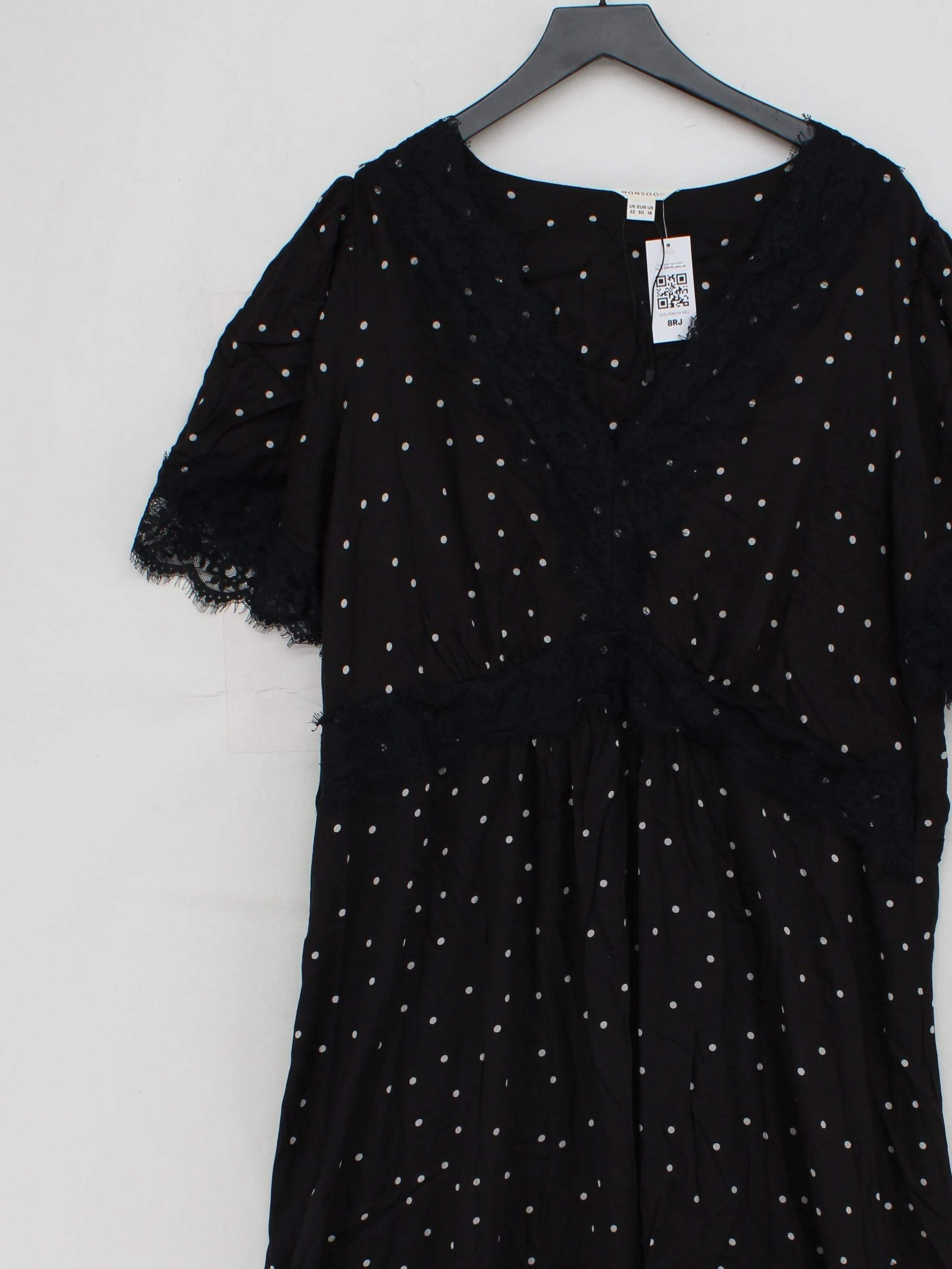 Monsoon Shirt Midi Dress UK22 in Black - Image 3