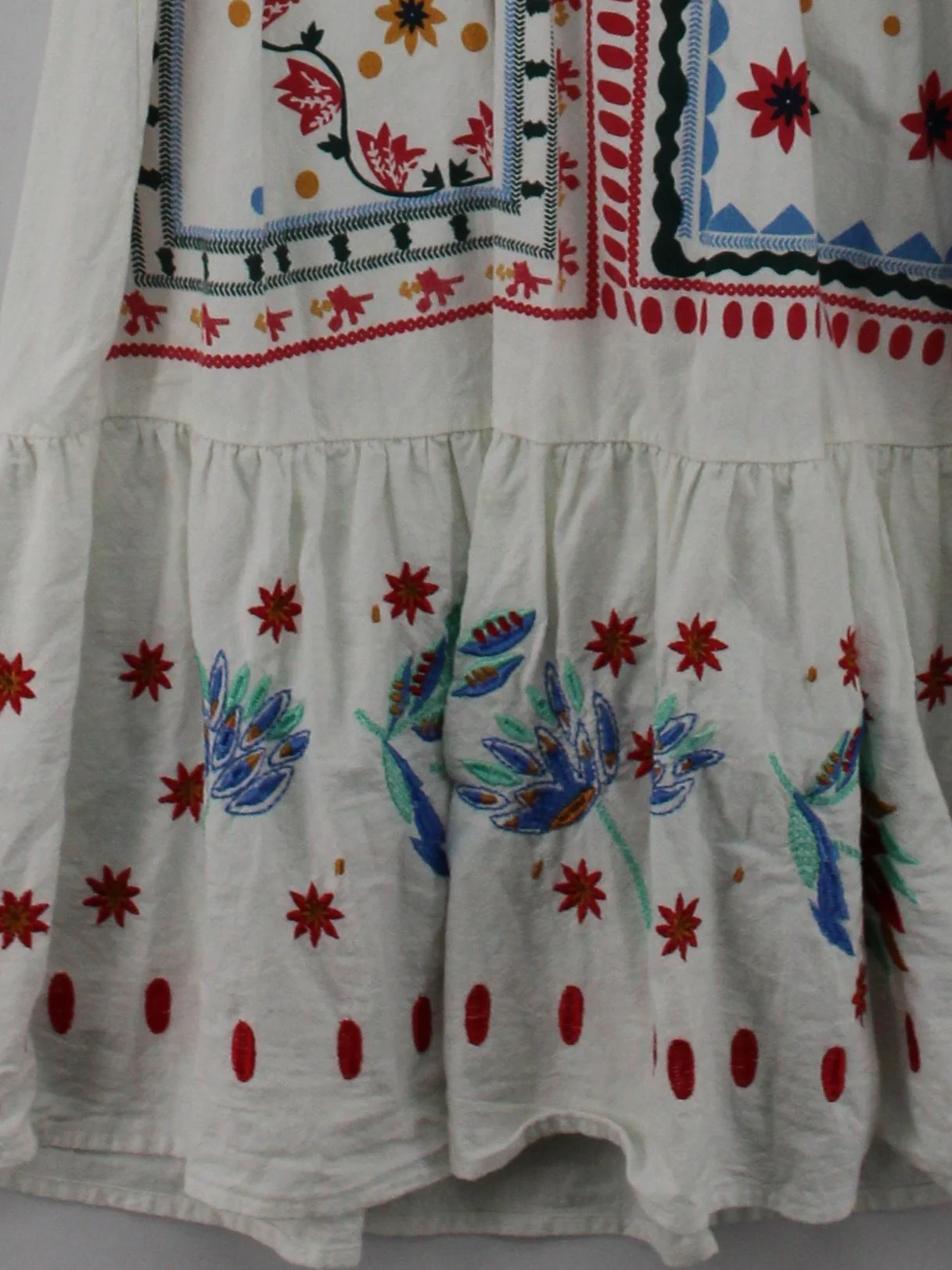 Monsoon Shirt Mini Dress M in White - Image 4
