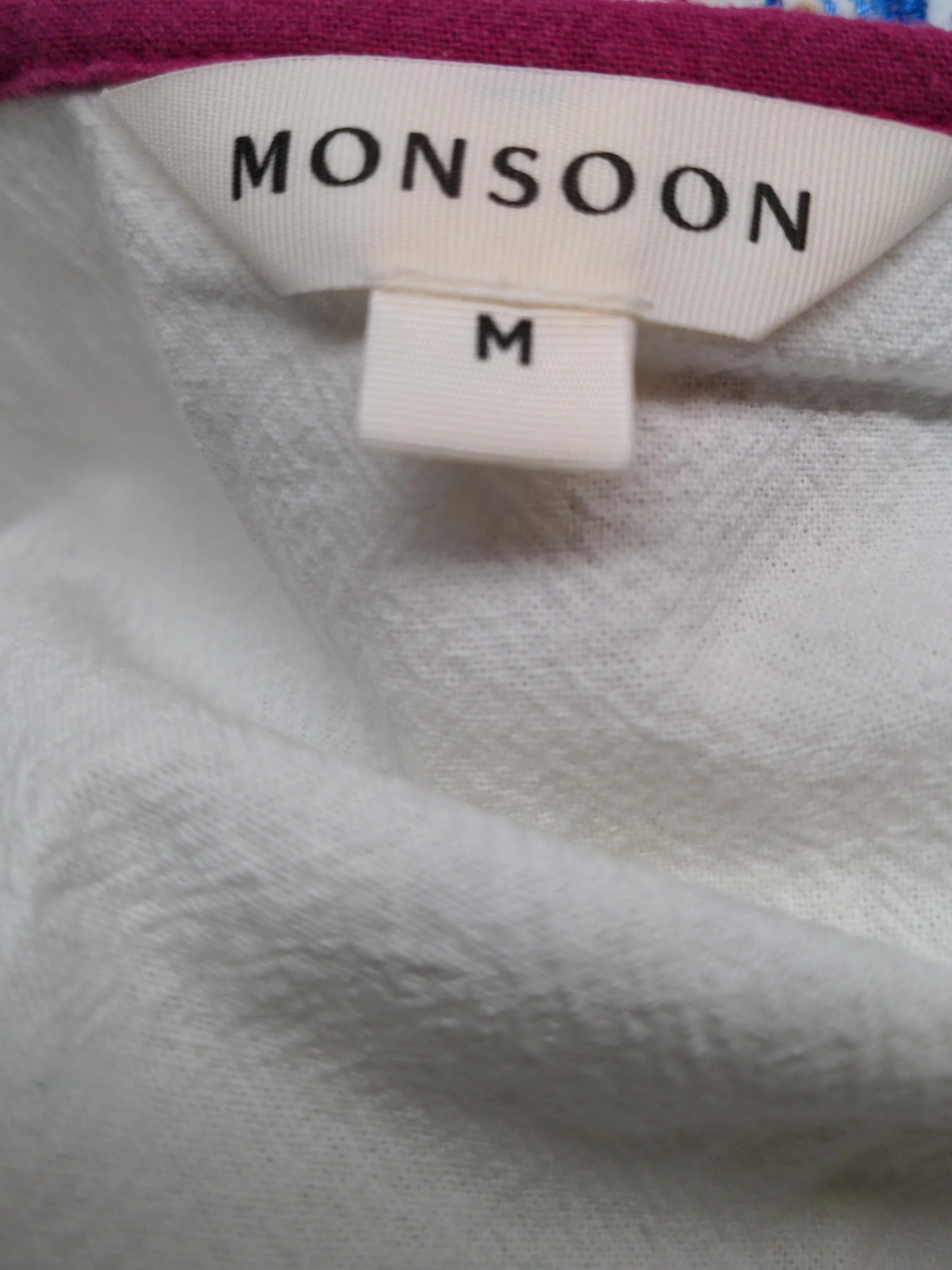 Monsoon Shirt Mini Dress M in White - Image 5