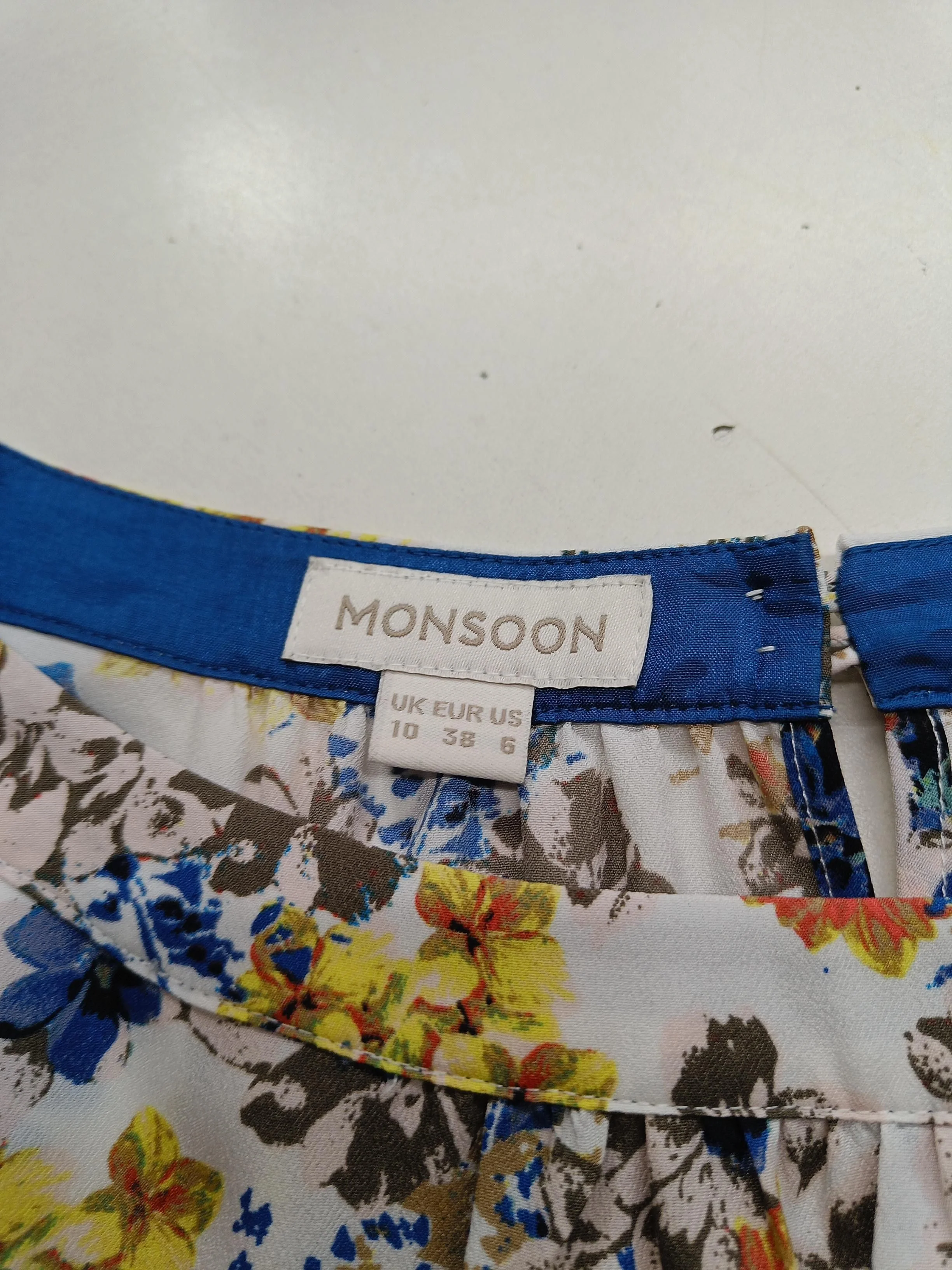 Monsoon Shirt Mini Dress UK10 in Multi - Image 5