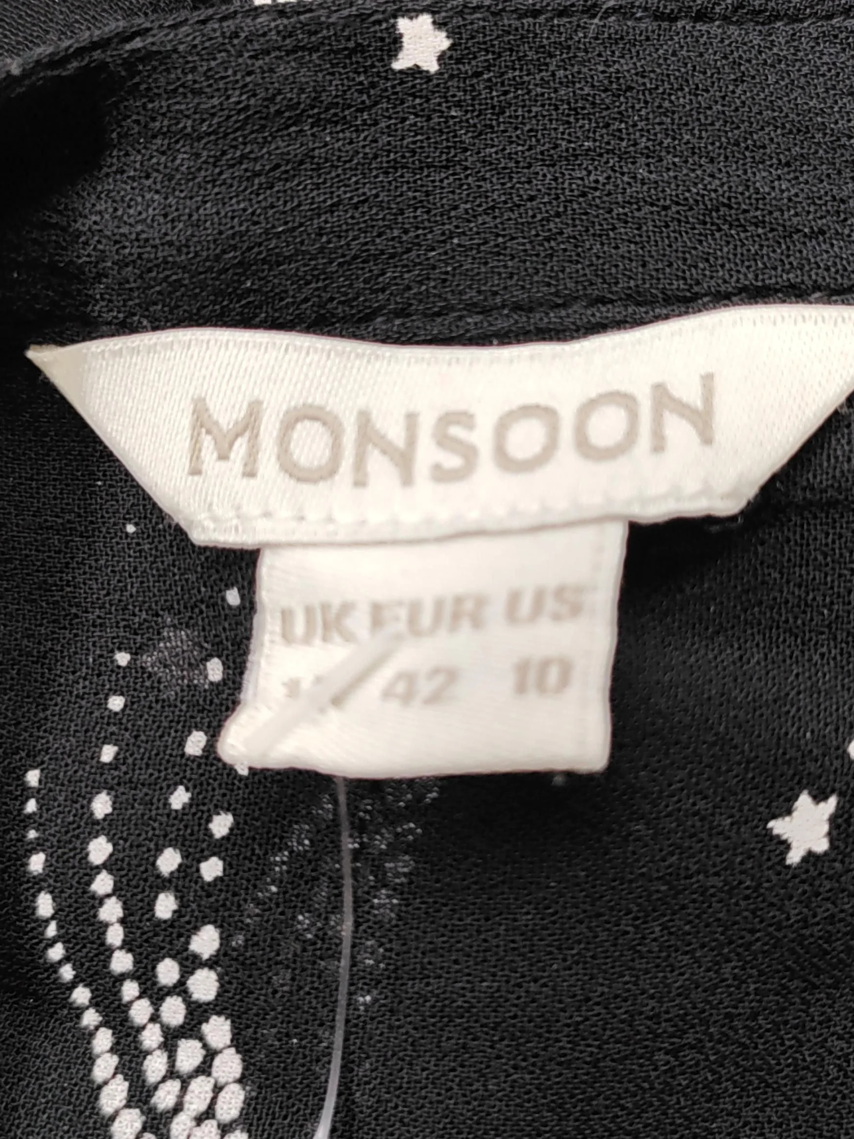 Monsoon Shirt Mini Dress UK14 in Black - Image 5