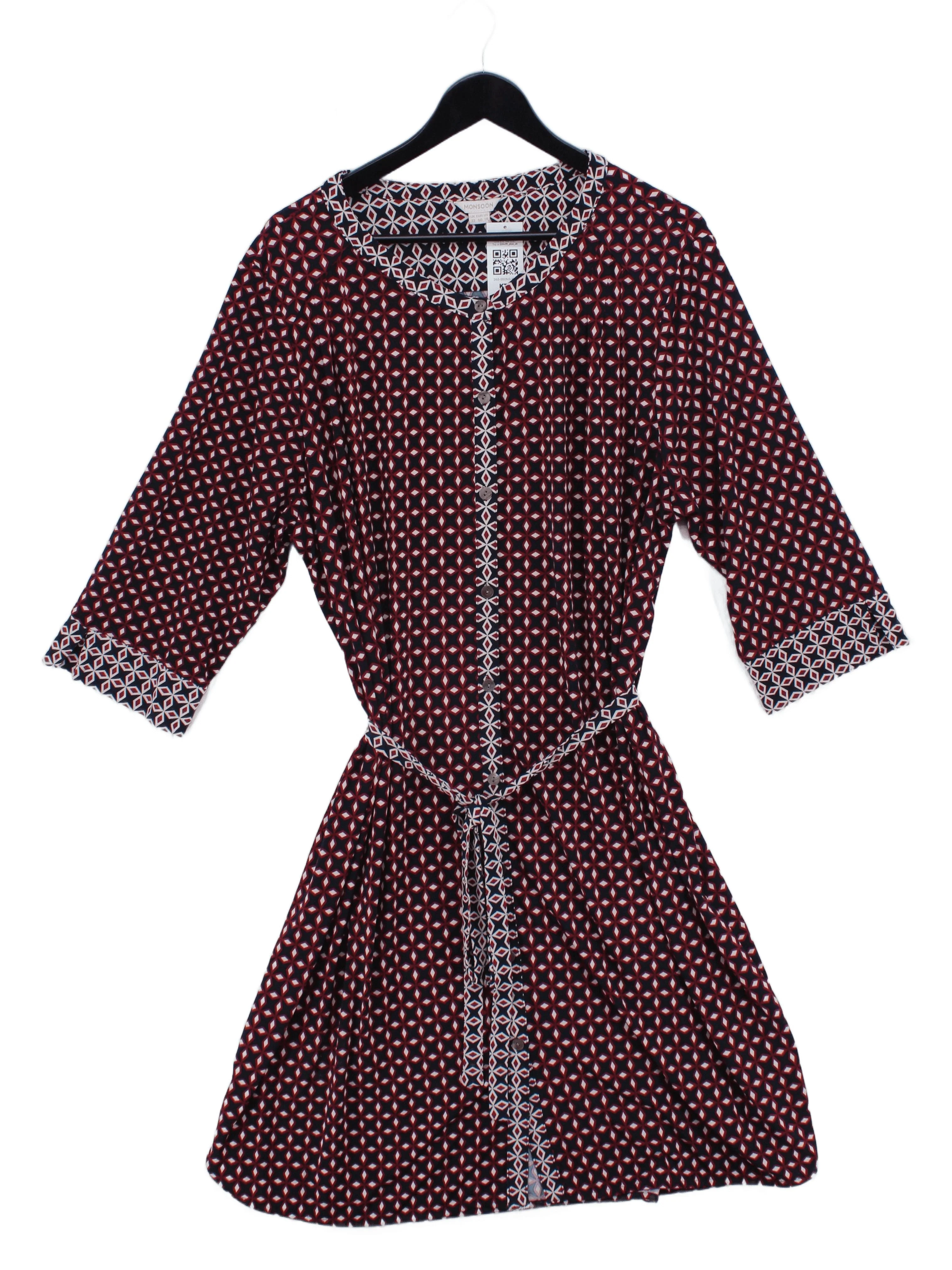 Monsoon Shirt Mini Dress UK22 in Multi