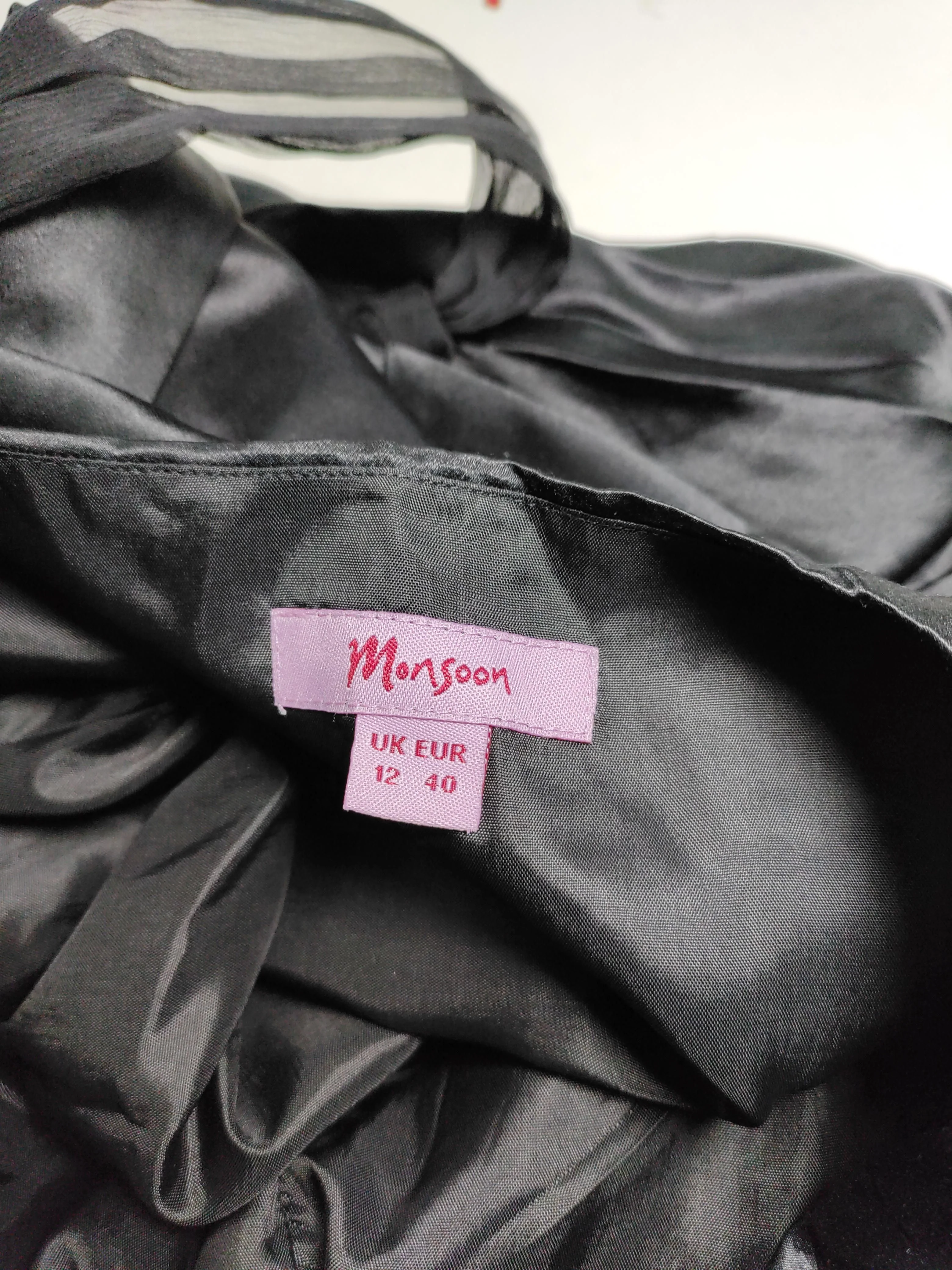 Monsoon Skater Midi Dress UK12 in Black - Image 5