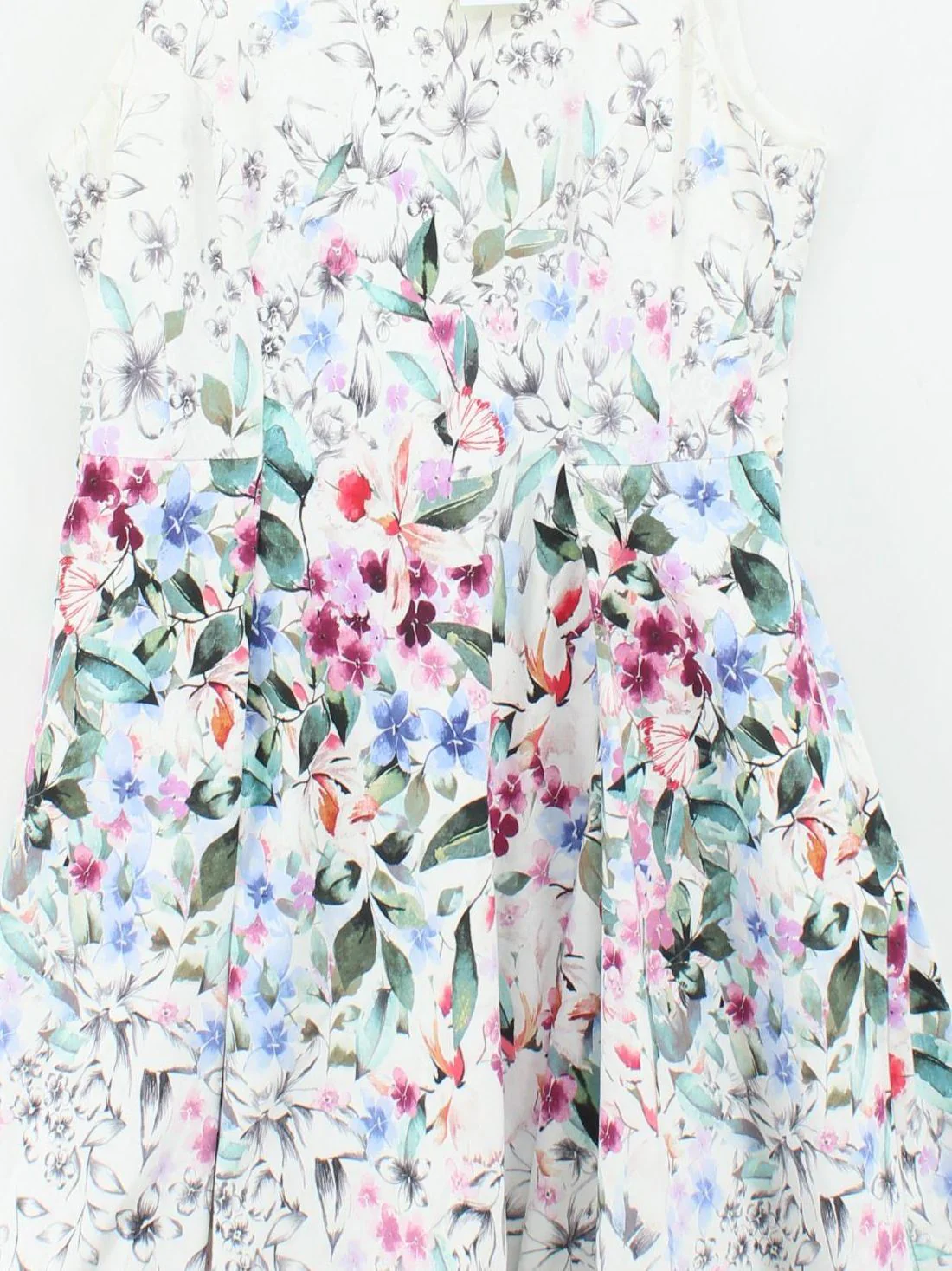 Monsoon Skater Midi Dress UK14 in White - Image 3