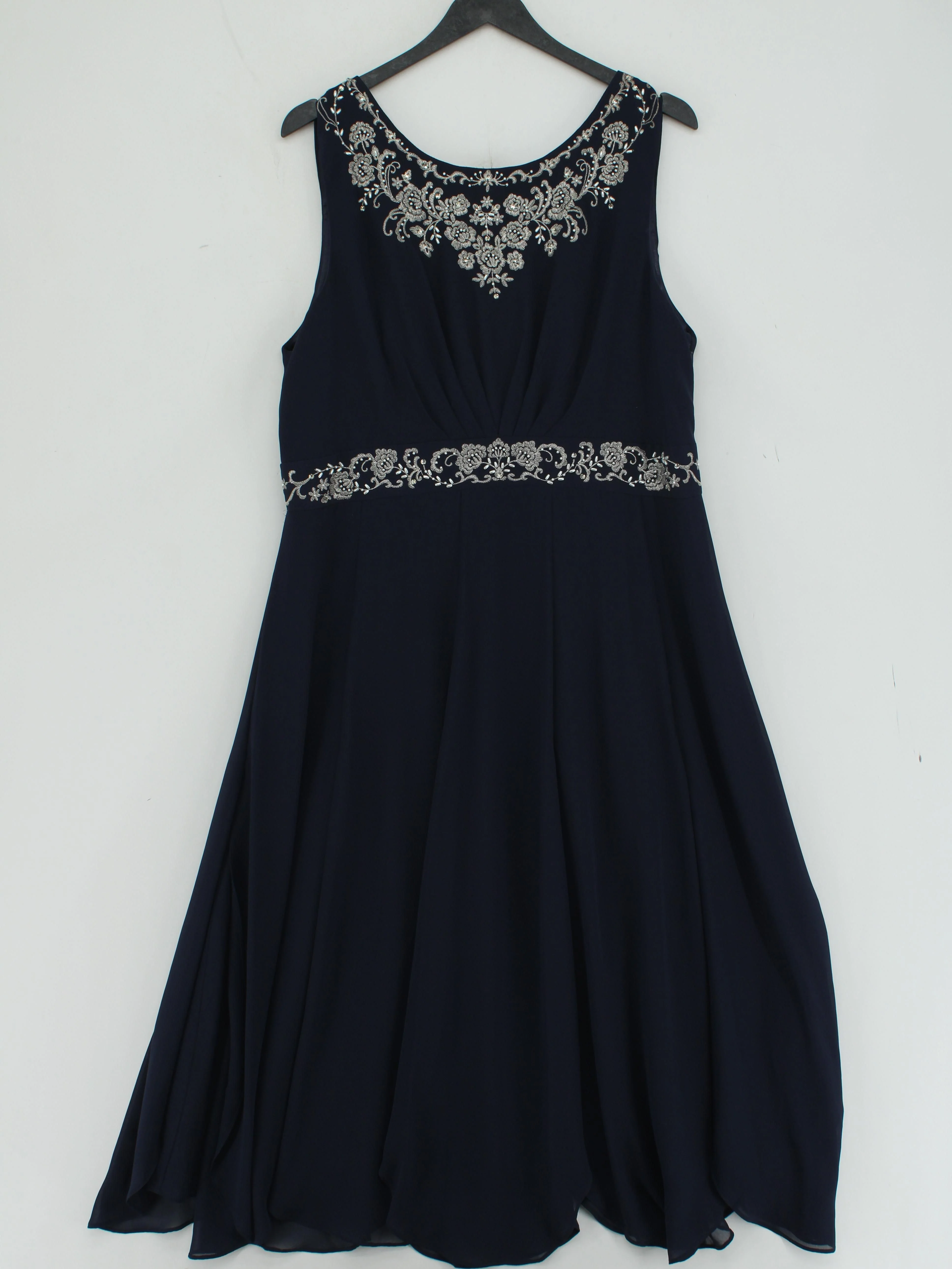 Monsoon Skater Midi Dress UK18 in Blue - Image 2