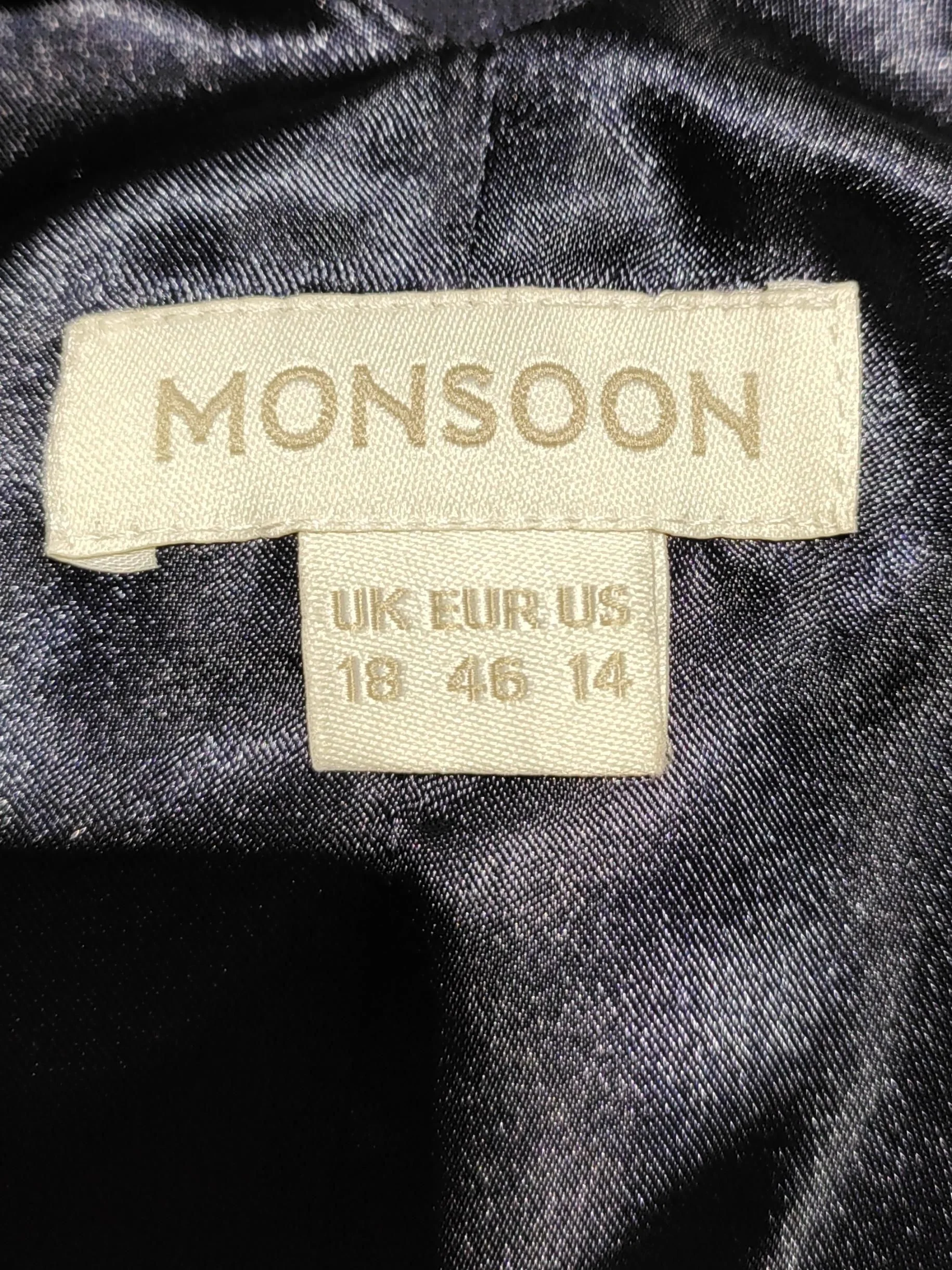 Monsoon Skater Midi Dress UK18 in Blue - Image 5