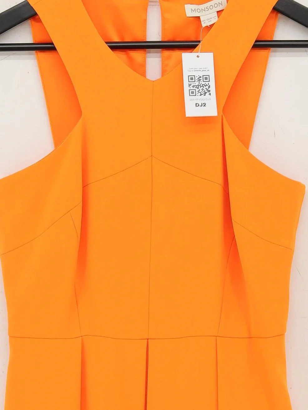 Monsoon Skater Midi Dress UK8 in Orange - Image 3