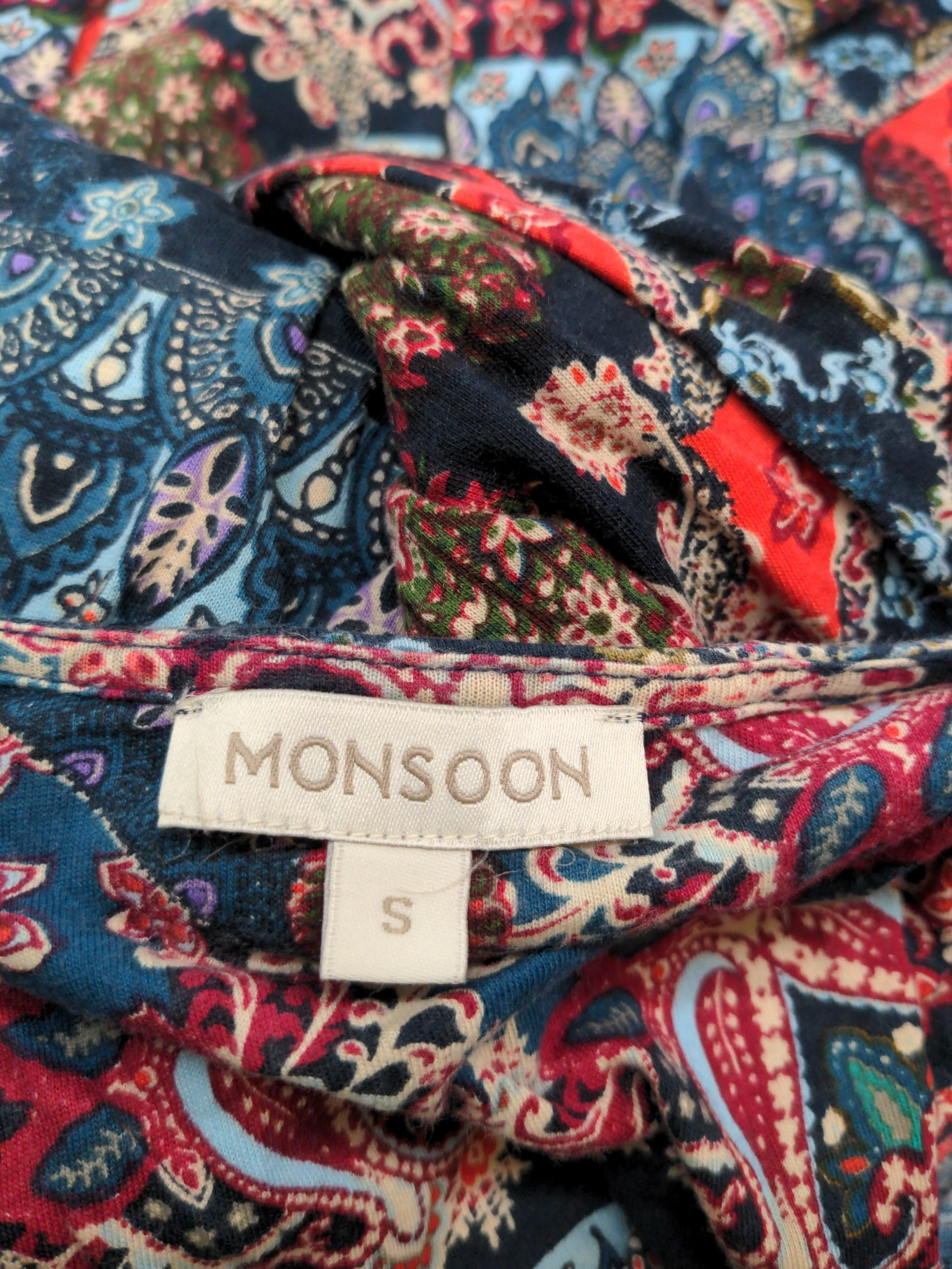 Monsoon Skater Mini Dress S in Multi - Image 5