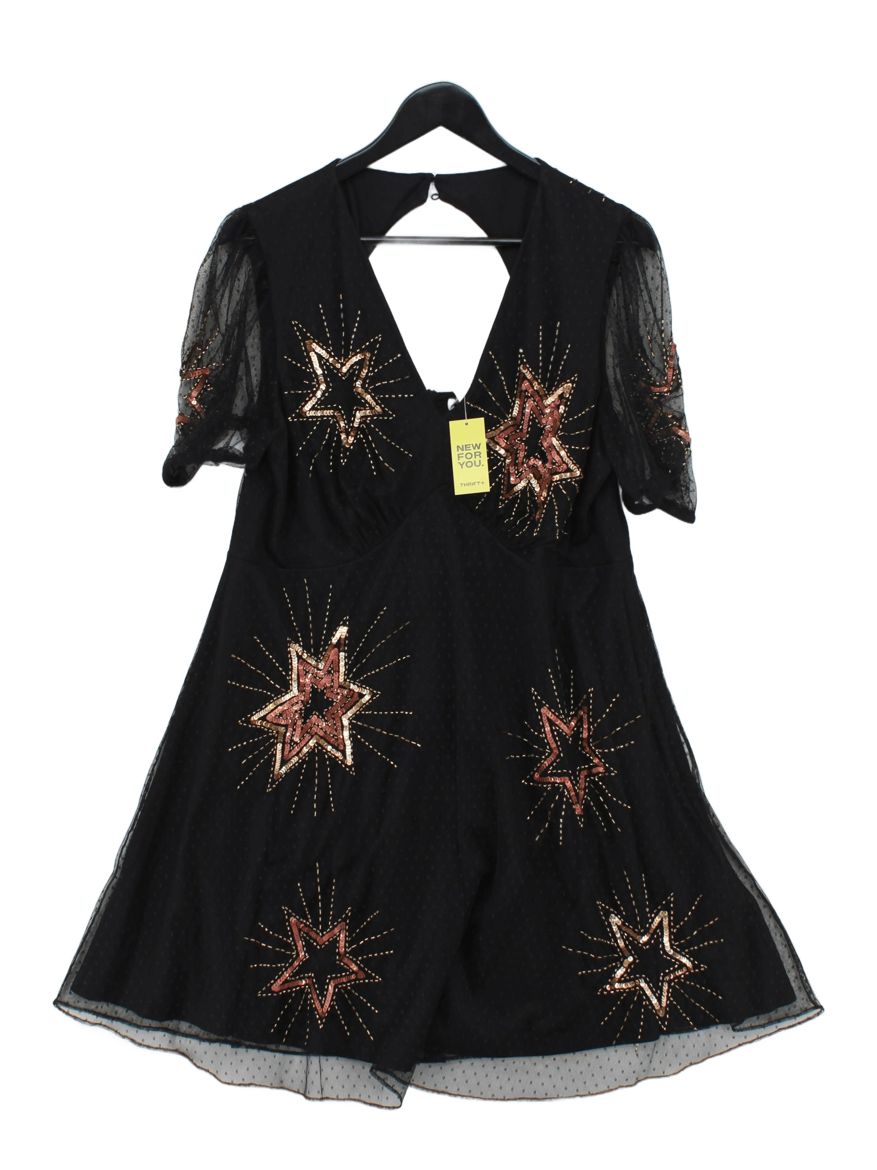 Monsoon Skater Mini Dress UK16 in Black