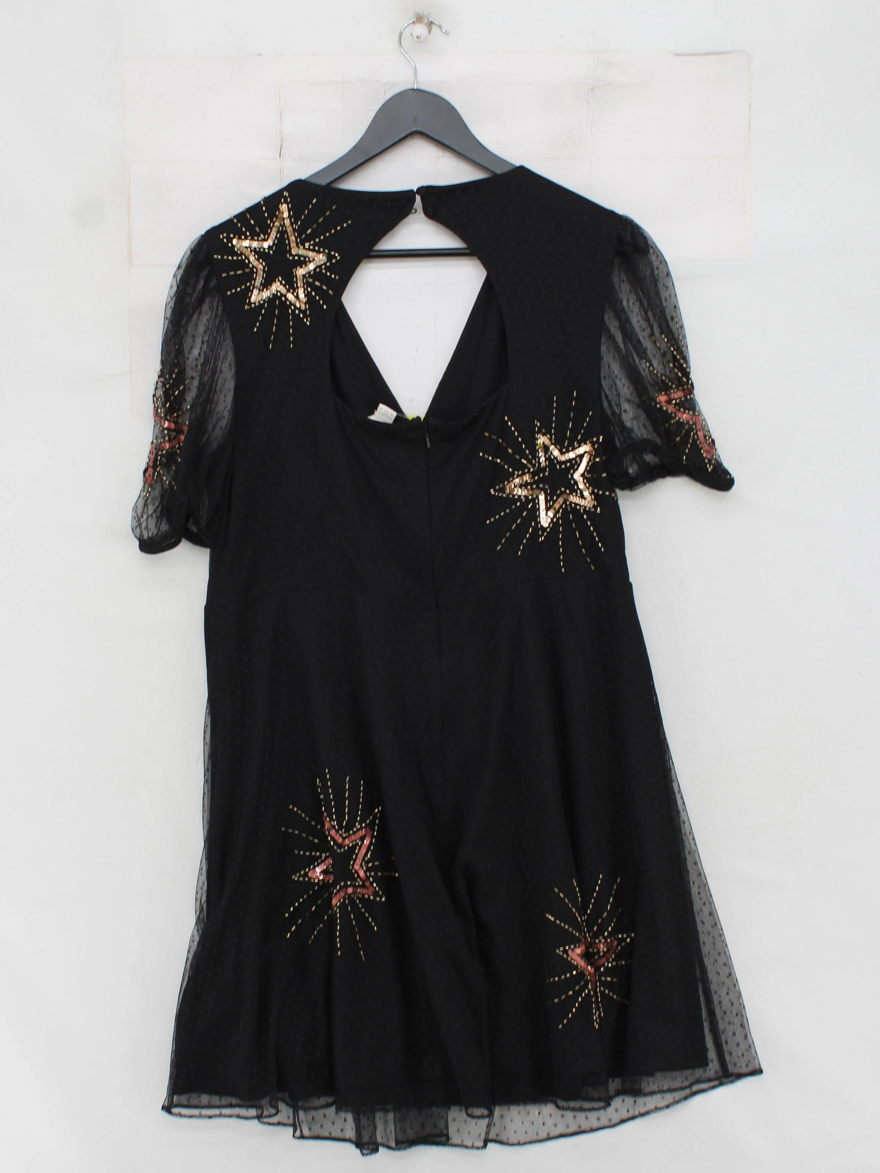 Monsoon Skater Mini Dress UK16 in Black - Image 2