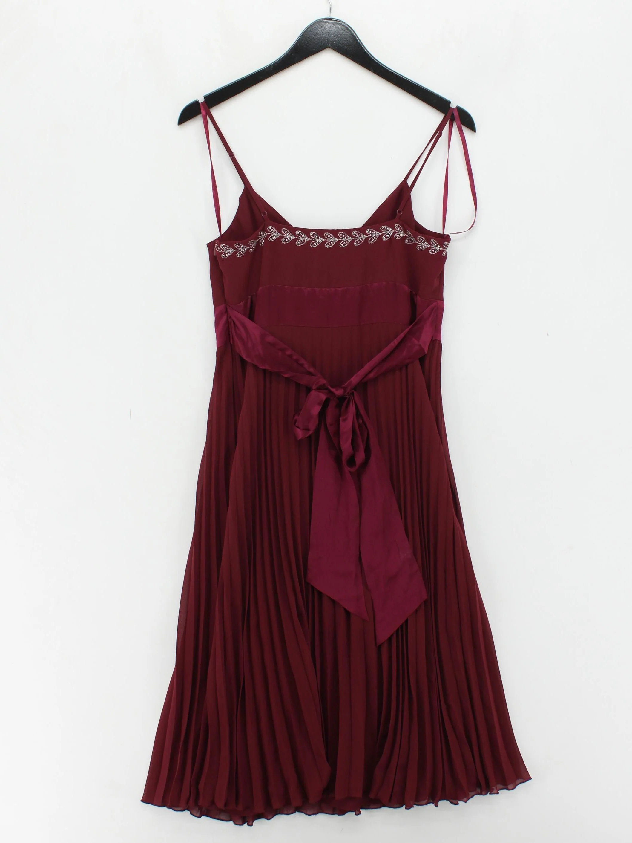 Monsoon Slip Midi Dress UK12 in Red - Image 2