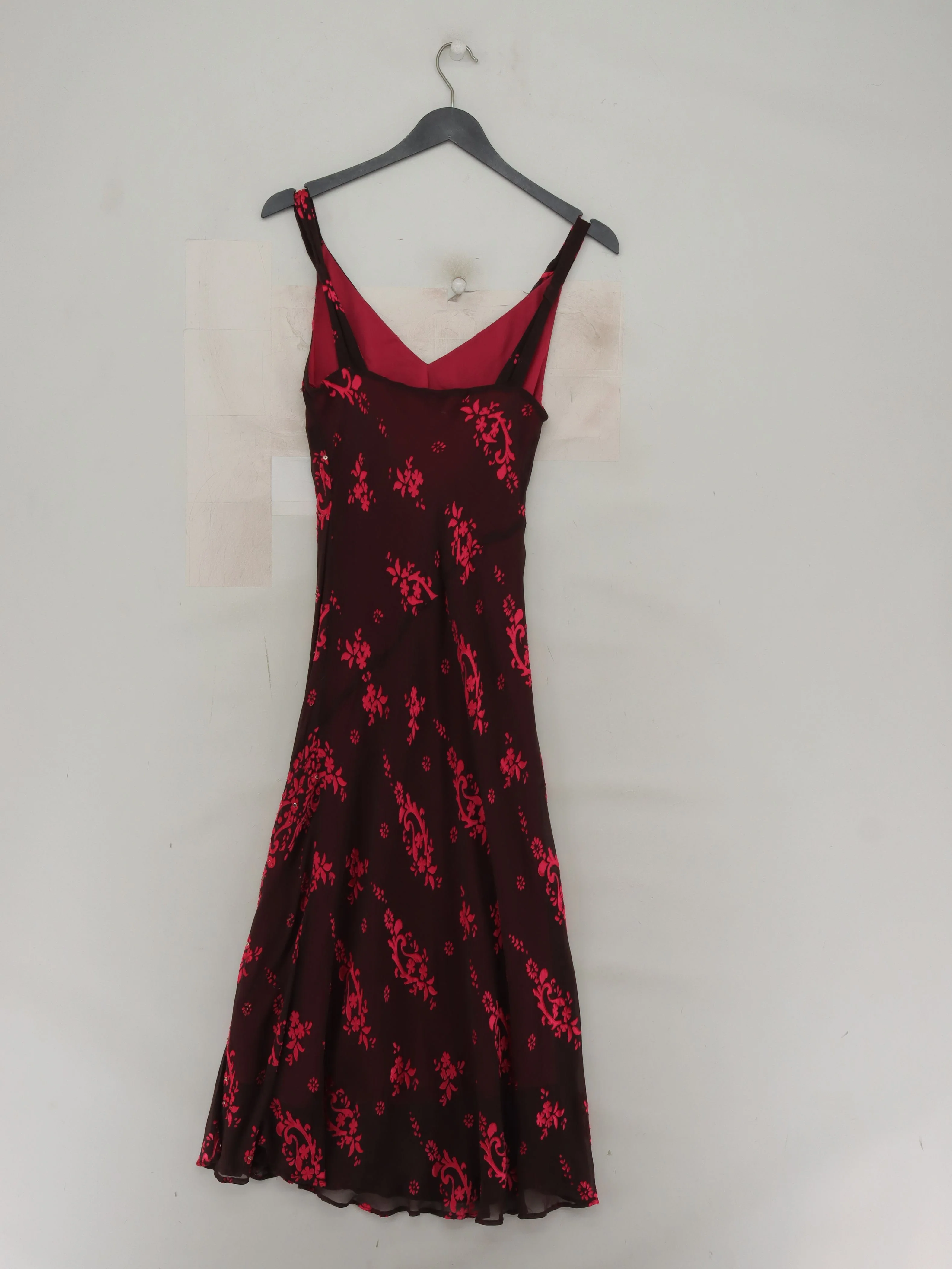 Monsoon Slip Midi Dress UK8 in Red - Image 2