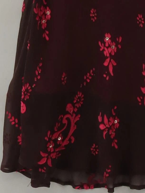 Monsoon Slip Midi Dress UK8 in Red - Image 4