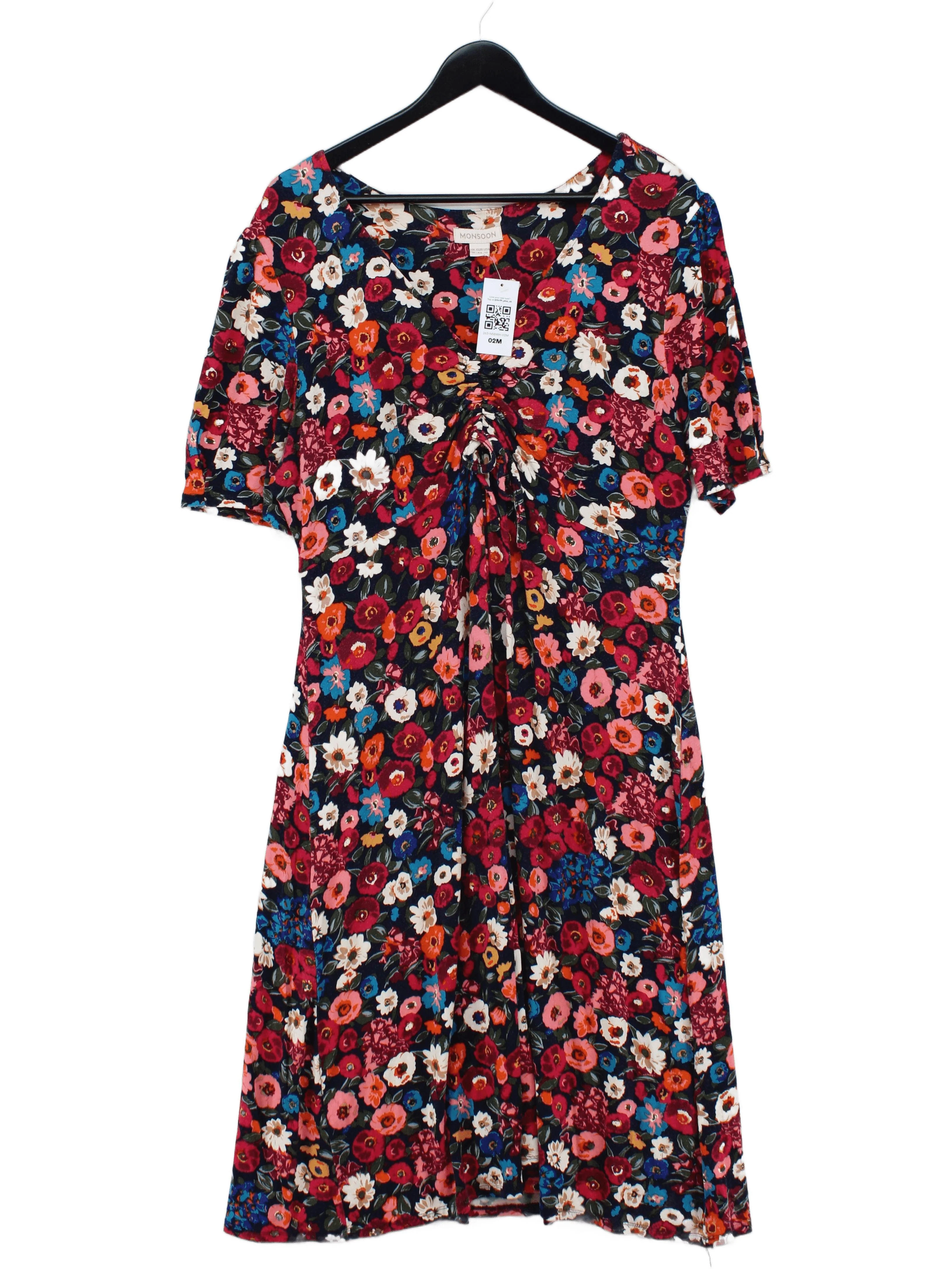 Monsoon T-Shirt Midi Dress UK16 in Multi