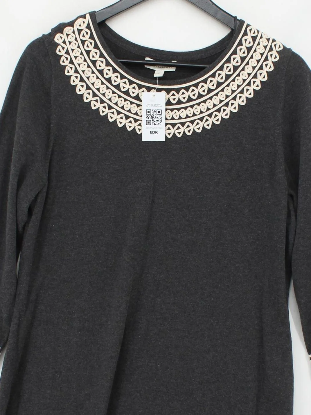 Monsoon T-Shirt Mini Dress L in Grey - Image 3