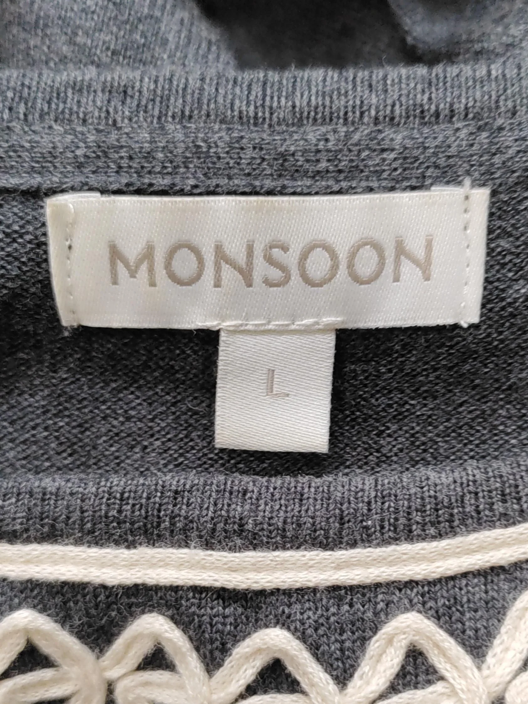 Monsoon T-Shirt Mini Dress L in Grey - Image 5