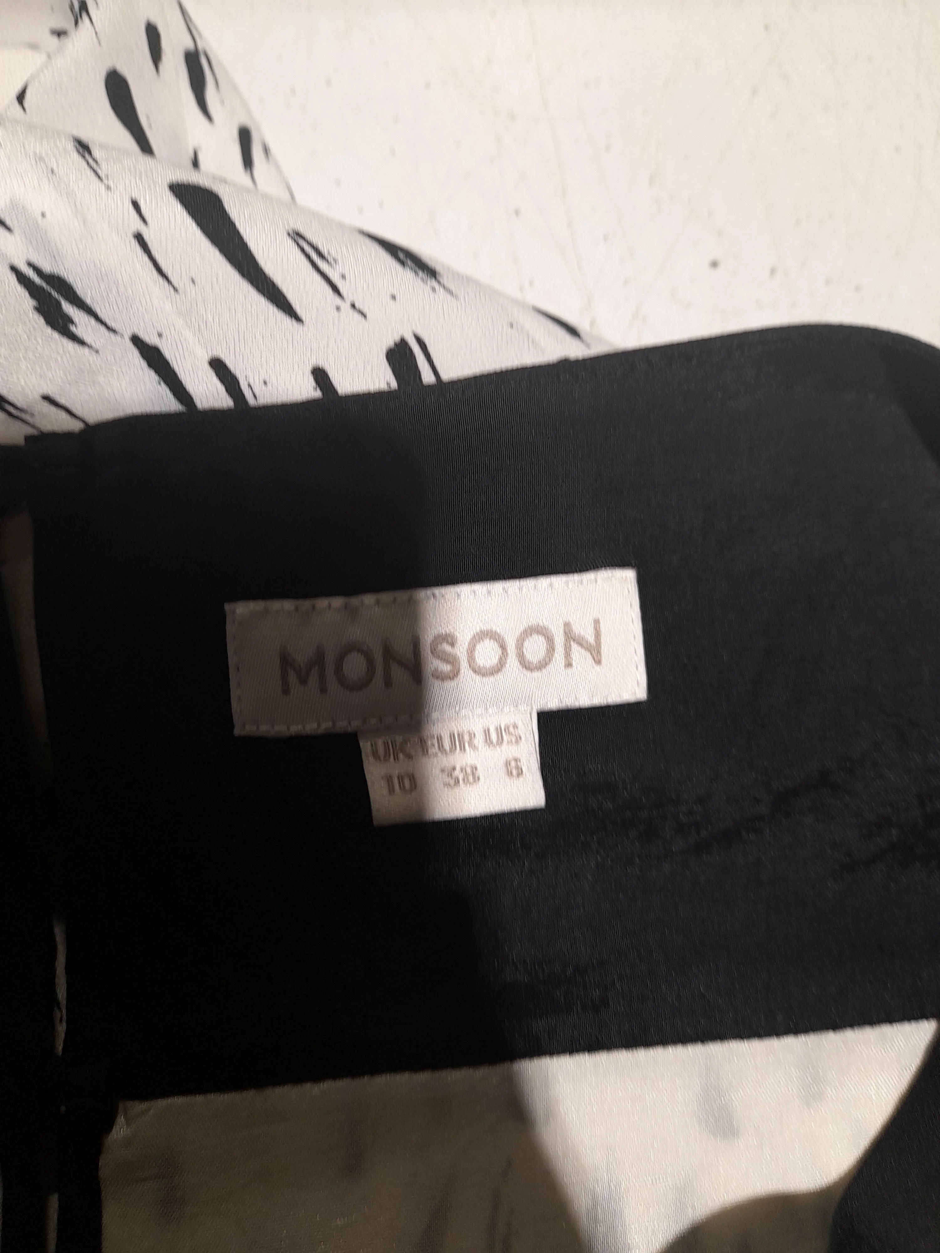 Monsoon T-Shirt Mini Dress UK10 in White - Image 5