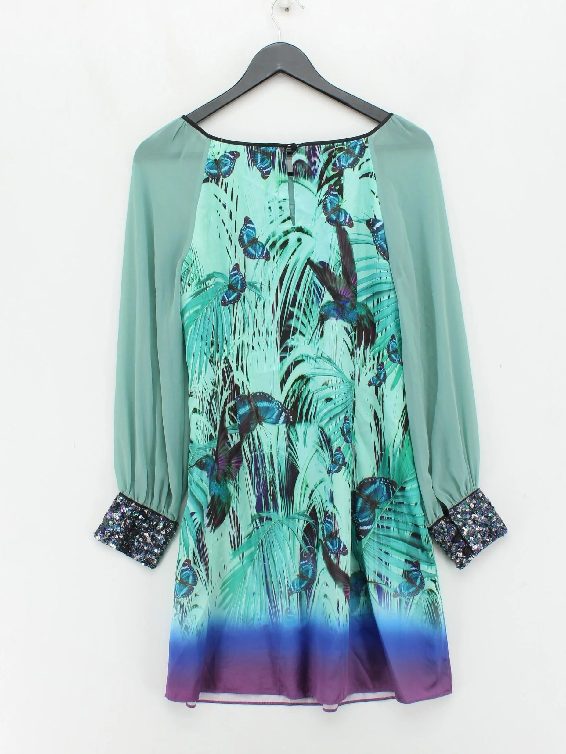 Monsoon T-Shirt Mini Dress UK12 in Multi - Image 2