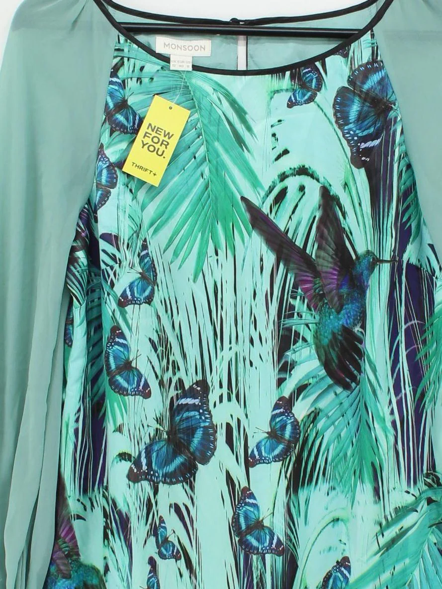 Monsoon T-Shirt Mini Dress UK12 in Multi - Image 3