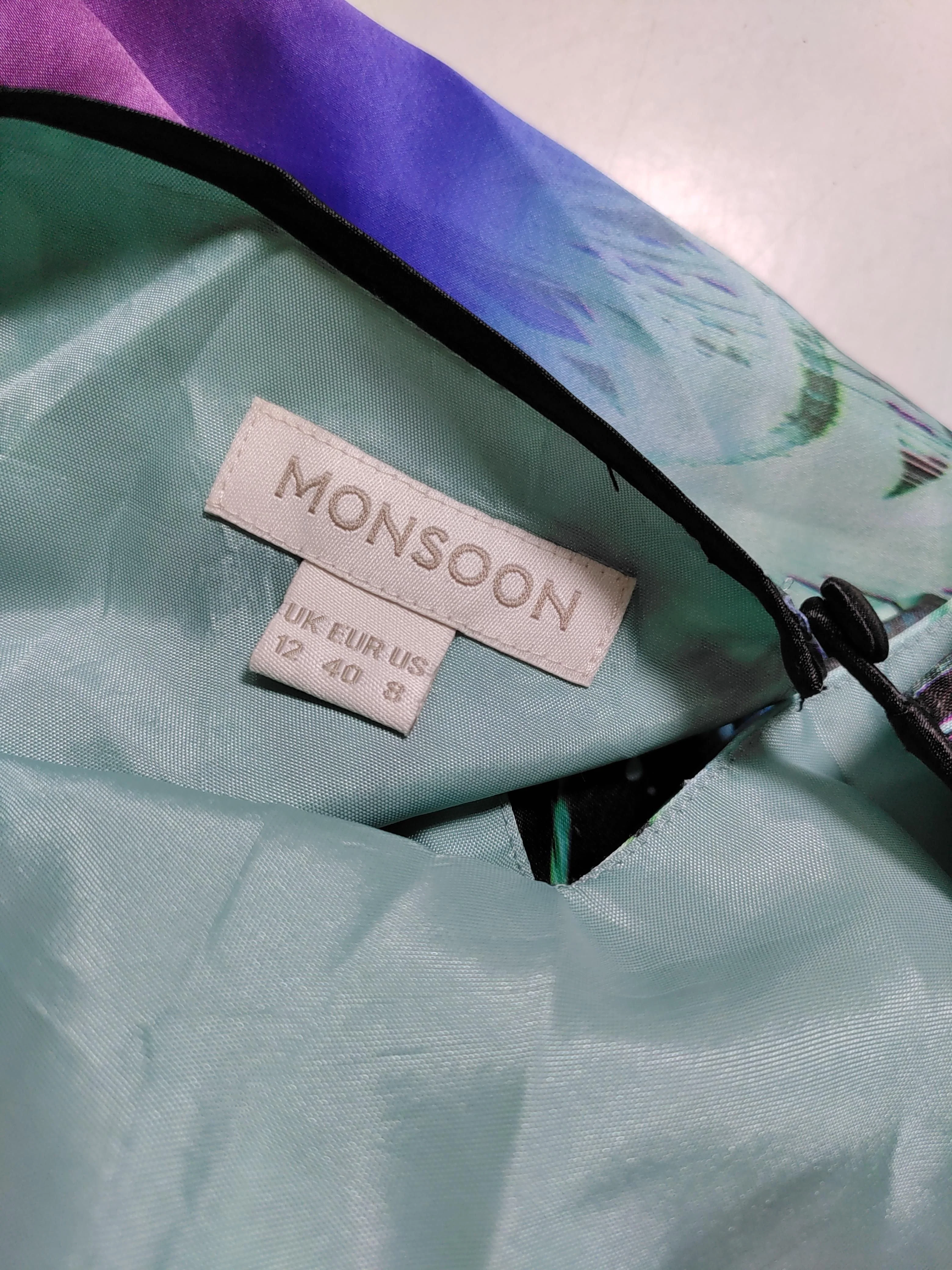 Monsoon T-Shirt Mini Dress UK12 in Multi - Image 6
