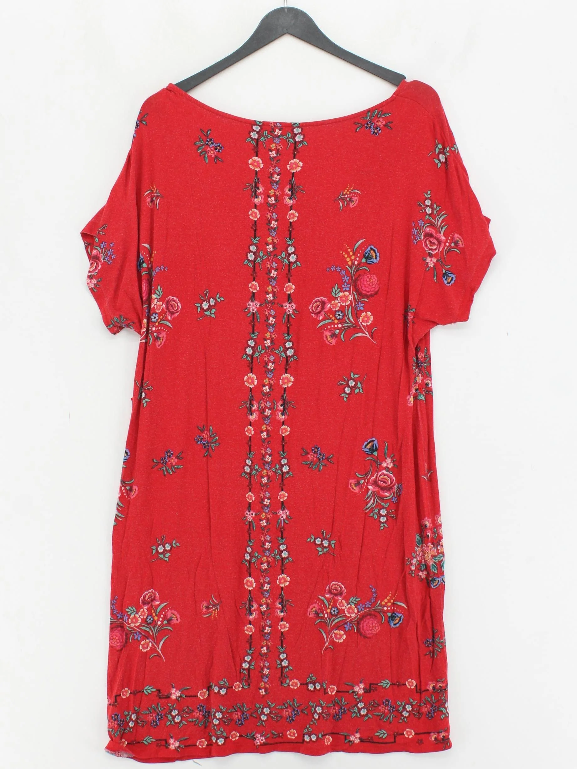 Monsoon T-Shirt Mini Dress UK14 in Red - Image 2