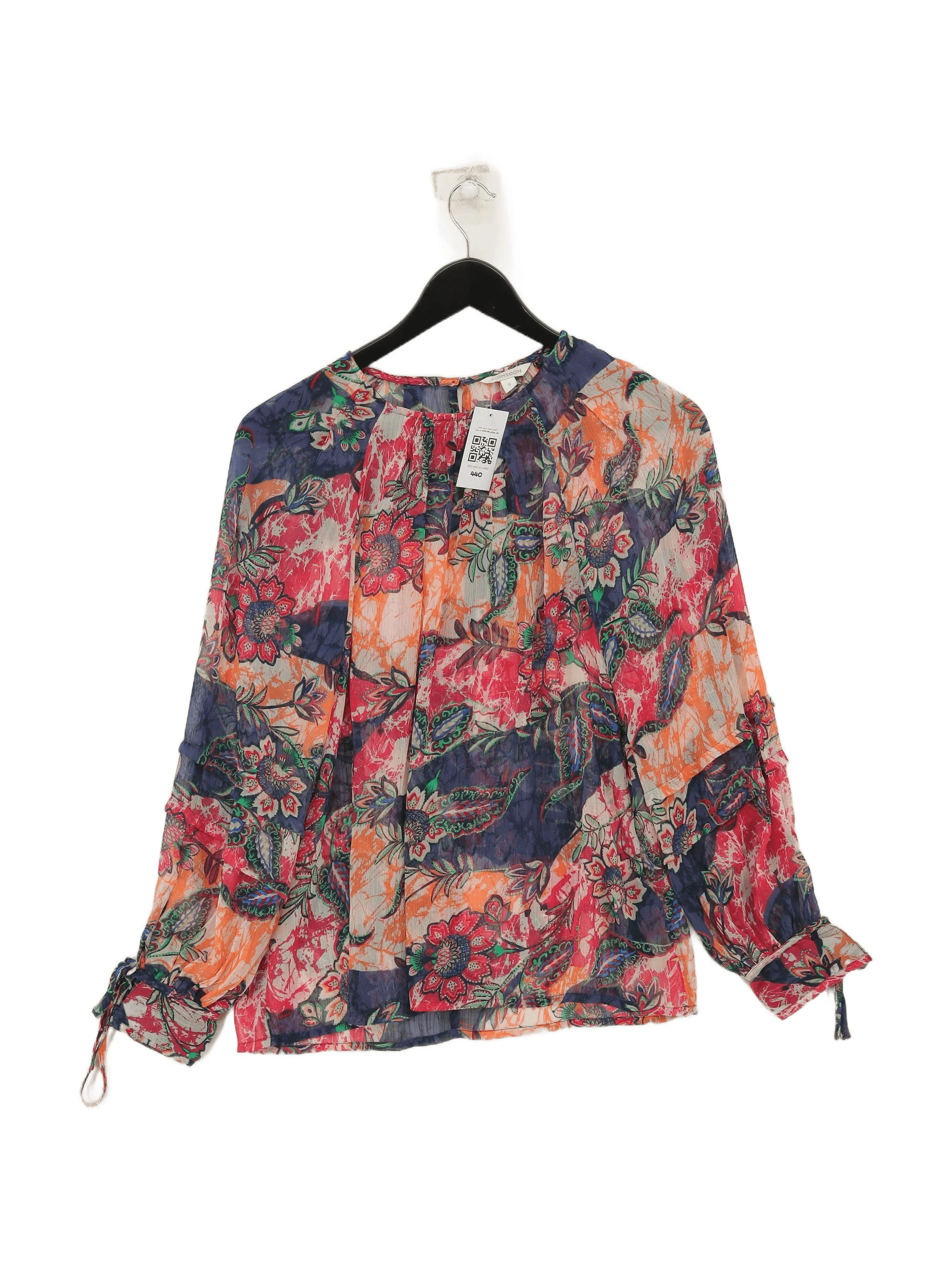Monsoon Women's Blouse S Multi 100% Polyester Basic