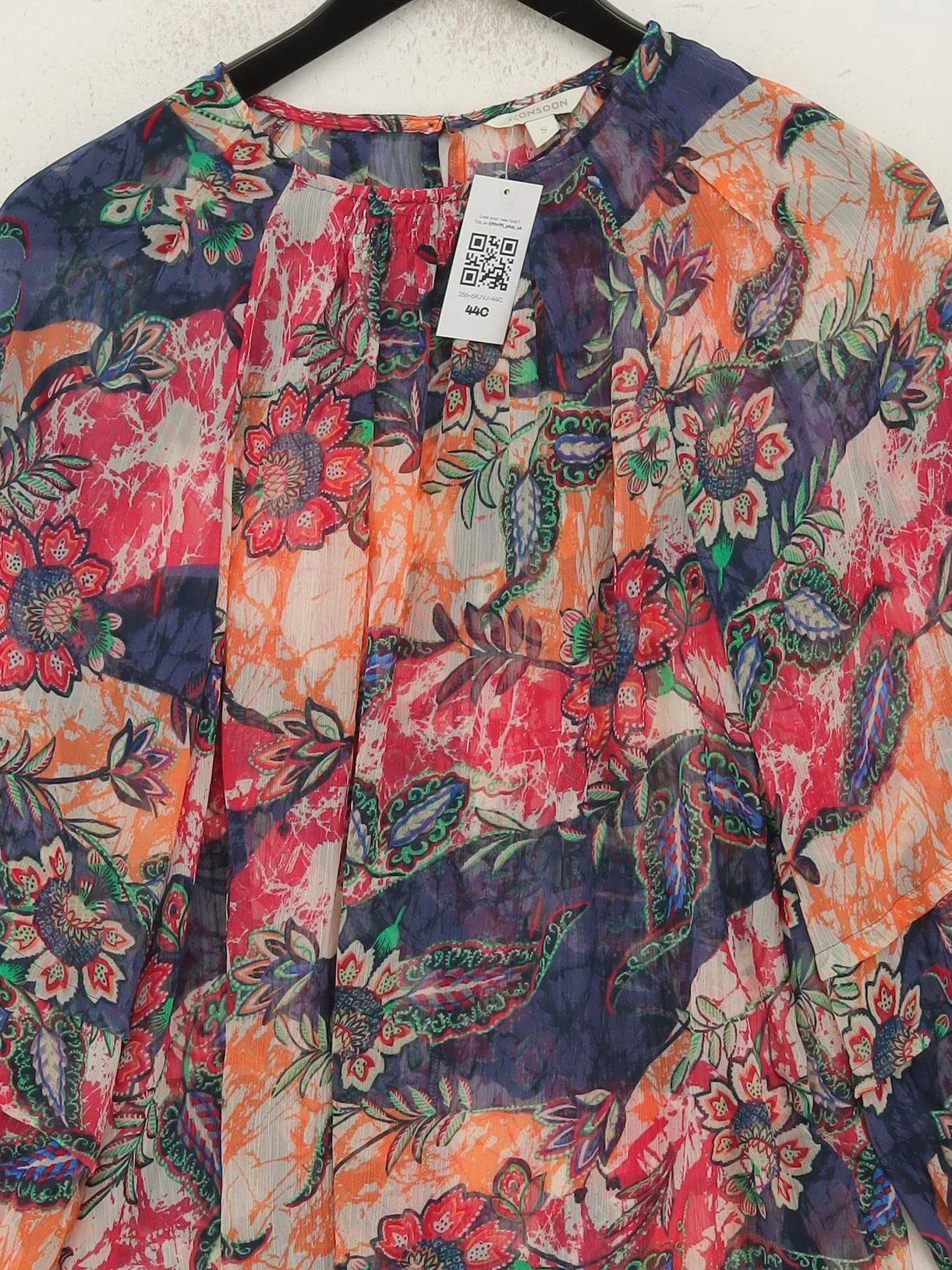 Monsoon Women's Blouse S Multi 100% Polyester Basic - Image 3