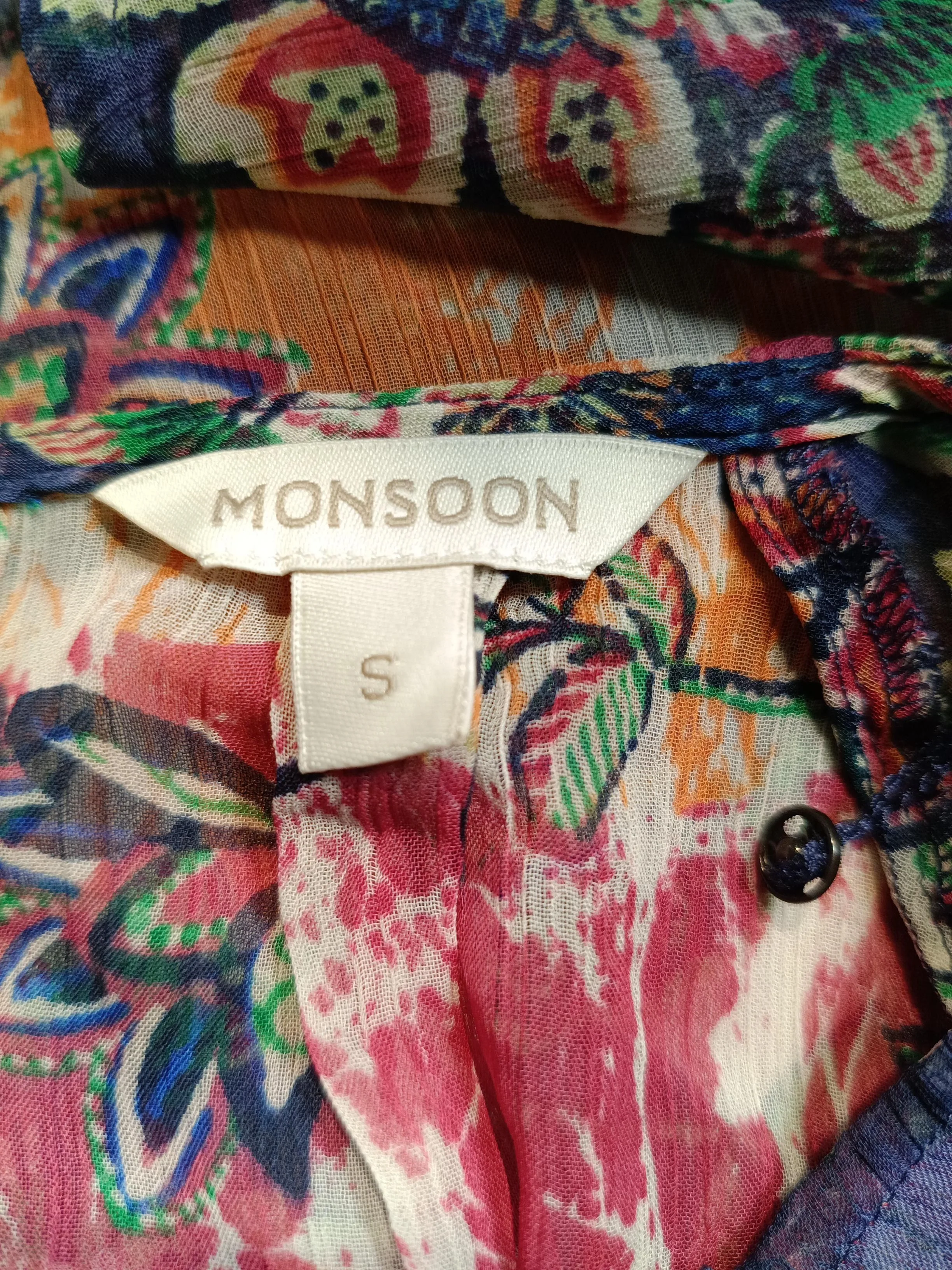 Monsoon Women's Blouse S Multi 100% Polyester Basic - Image 5