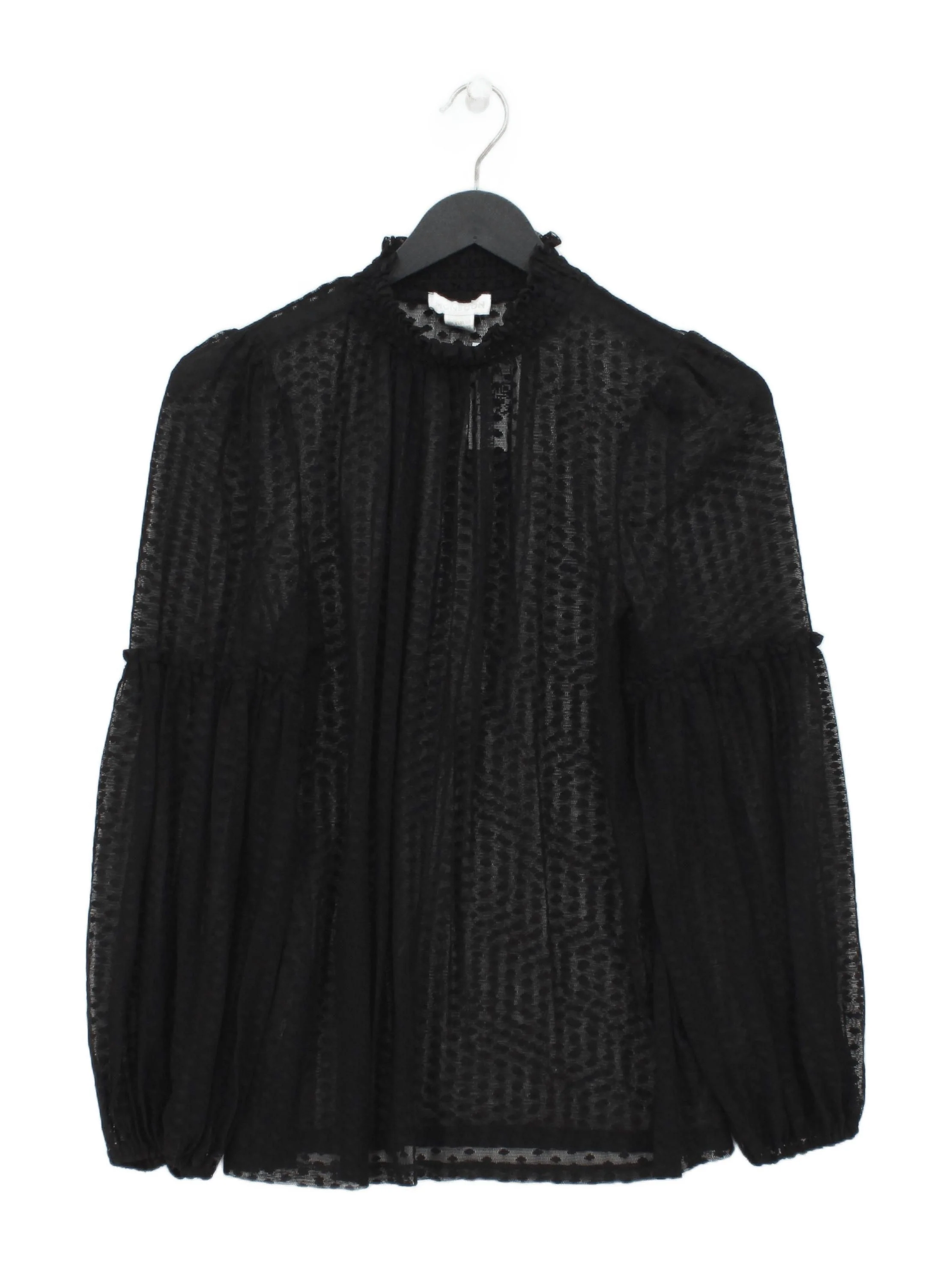 Monsoon Women's Blouse UK 16 Black 100% Polyester Basic