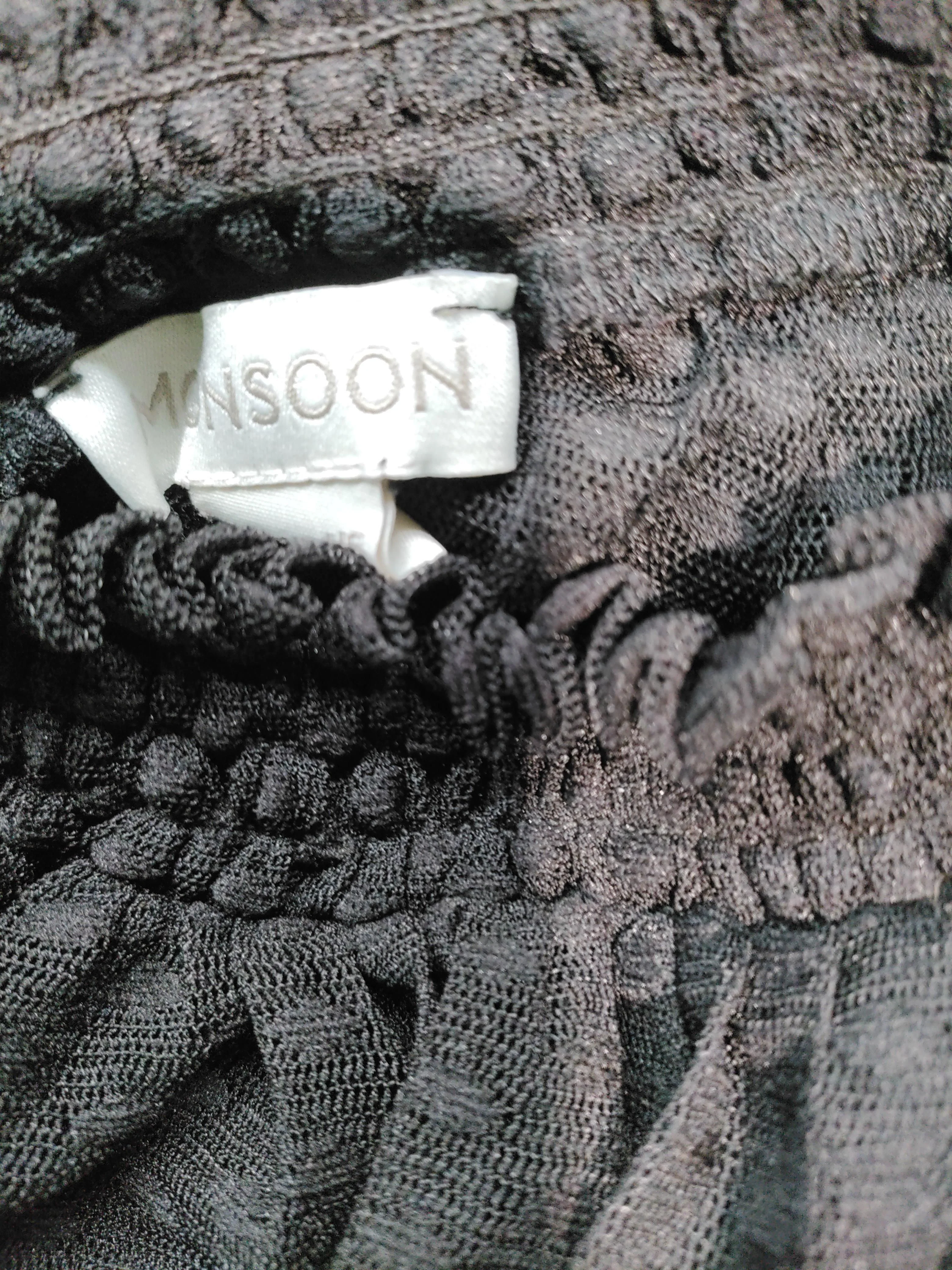 Monsoon Women's Blouse UK 16 Black 100% Polyester Basic - Image 5
