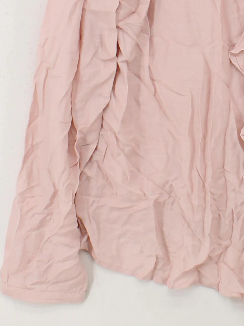 Monsoon Women's Blouse UK 18 Pink 100% Other Long Sleeve V-Neck Basic - Image 4