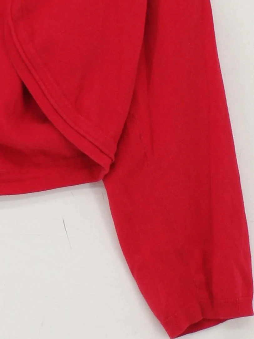 Monsoon Women's Cardigan L Red Cotton with Nylon, Elastane Round Neck Cardigan - Image 4