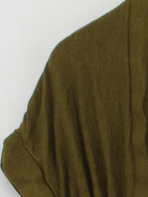 Monsoon Women's Cardigan M Green Viscose with Nylon Round Neck Cardigan - Image 4